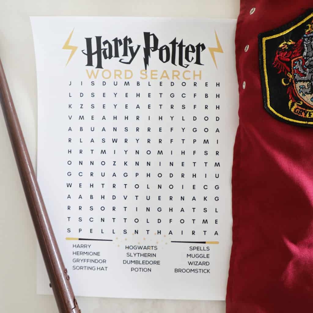 Word Searches Printable Harry Potter Word Searches Printable Harry Potter