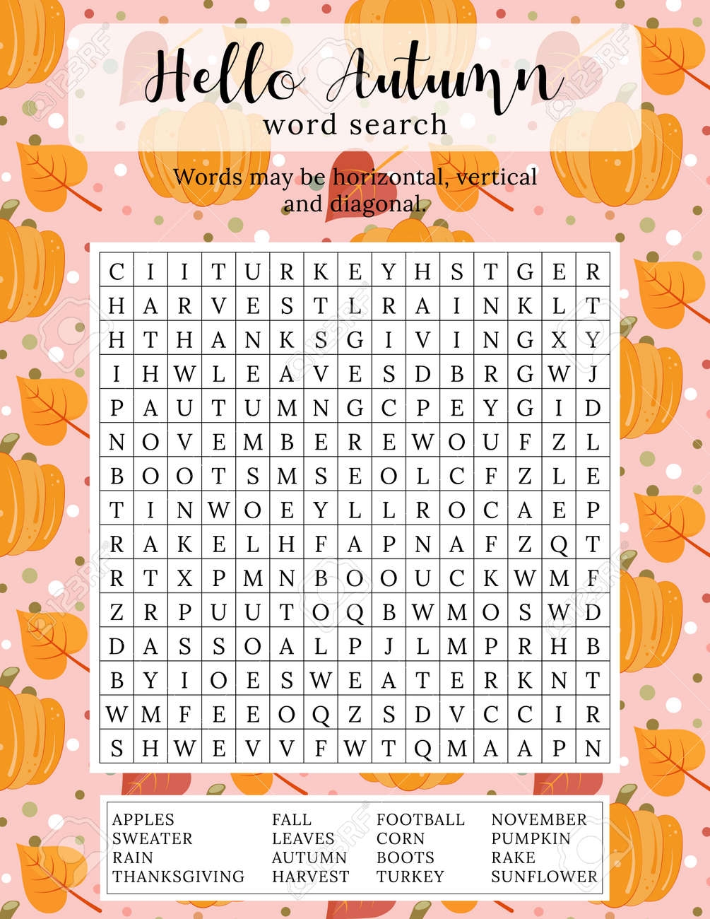 Hello Autumn Word Search Puzzle 16 Autumn Themed Words To Find Printable Educational Game For Children Crossword For Learning English Words Vector Illustration Royalty Free SVG Cliparts Vectors And Stock Illustration Image 175964060 Hello Autumn Word Search Puzzle 16 Autumn Themed Words To Find Printable Educational Game For Children Crossword For Learning English Words Vector Illustration Royalty Free SVG Cliparts Vectors And Stock Illustration Image 175964060