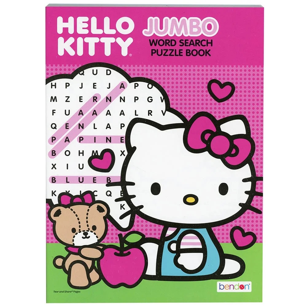 Hello Kitty Jumbo Word Search 80 Pg Walmart