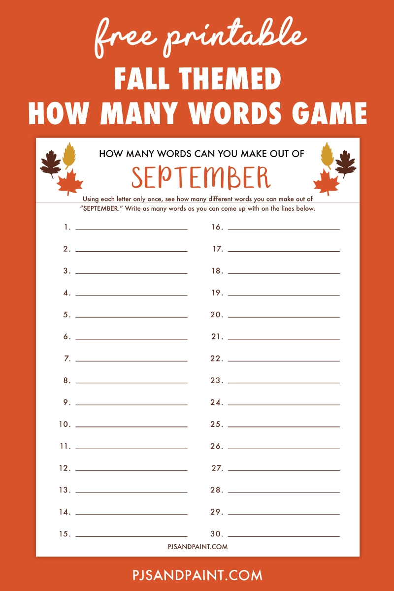 September Word Search Printable Free September Word Search Printable Free