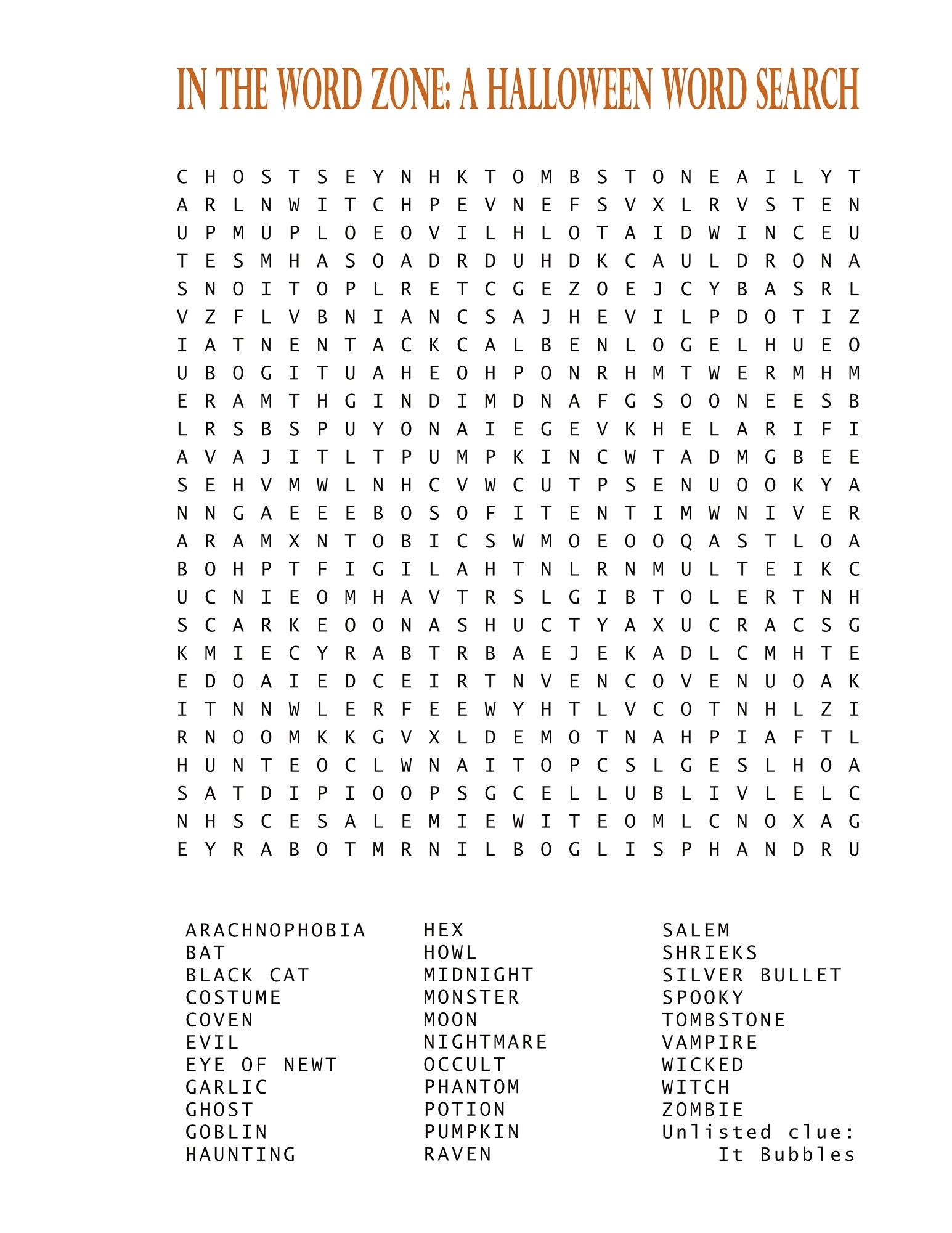 Jumbo Word Search