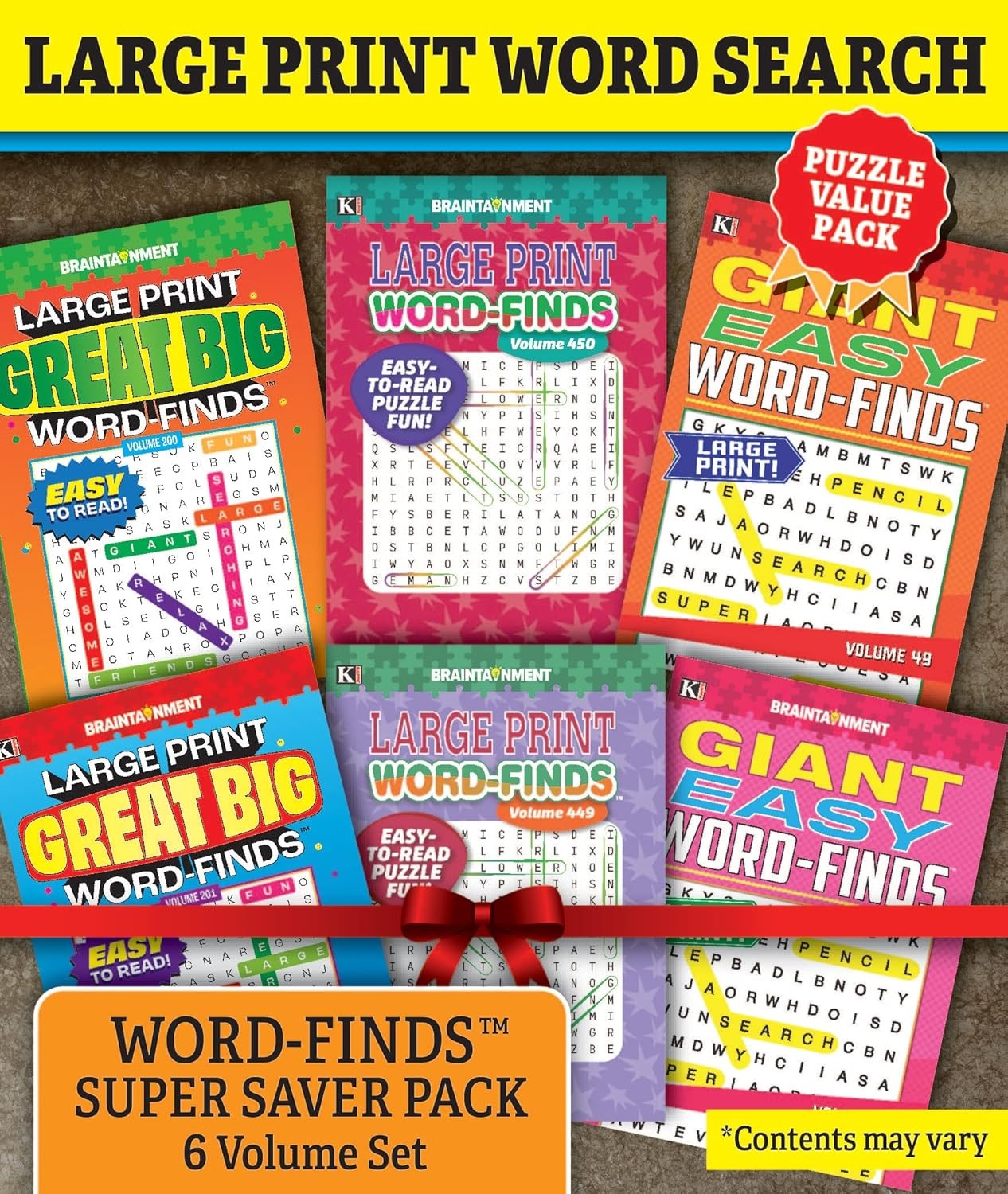 KAPPA Super Saver LARGE PRINT Word Search Puzzle Pack Pack Of 6 Full Size Bo Sardis Church
