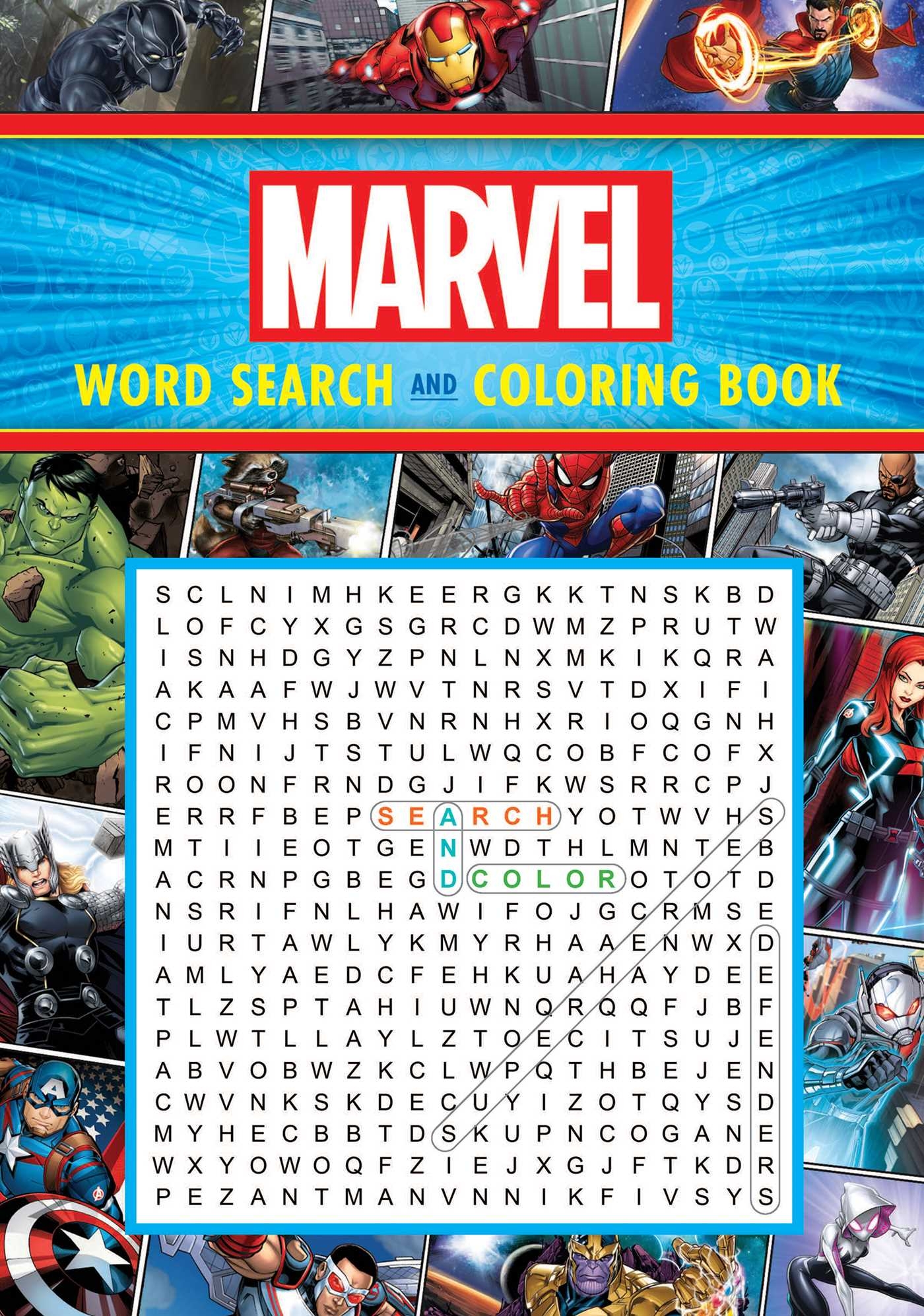 Marvel Word Search And Coloring Book Book By Editors Of Thunder Bay Press Official Publisher Page Simon Schuster