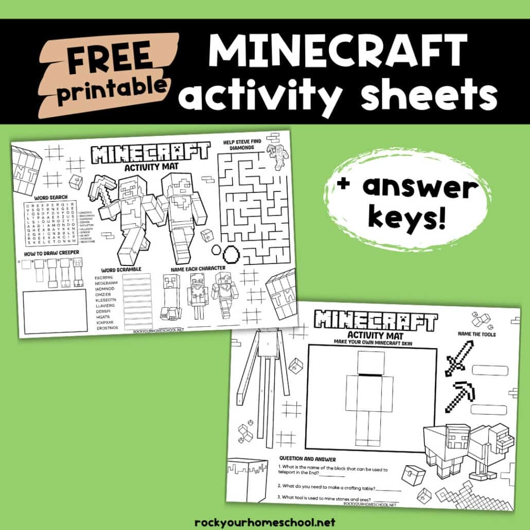 Printable Minecraft Word Search