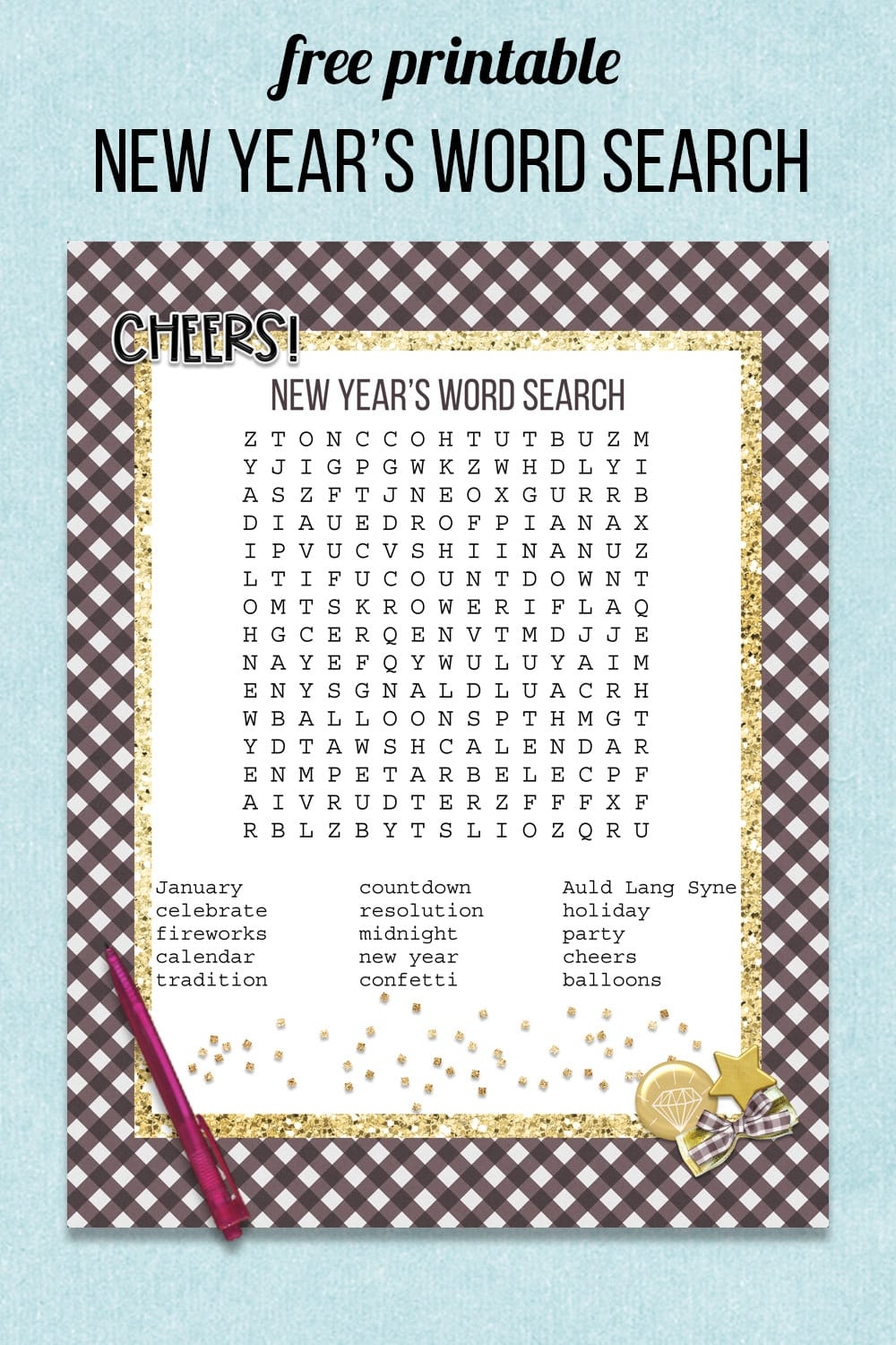 Today's Word Search Printable