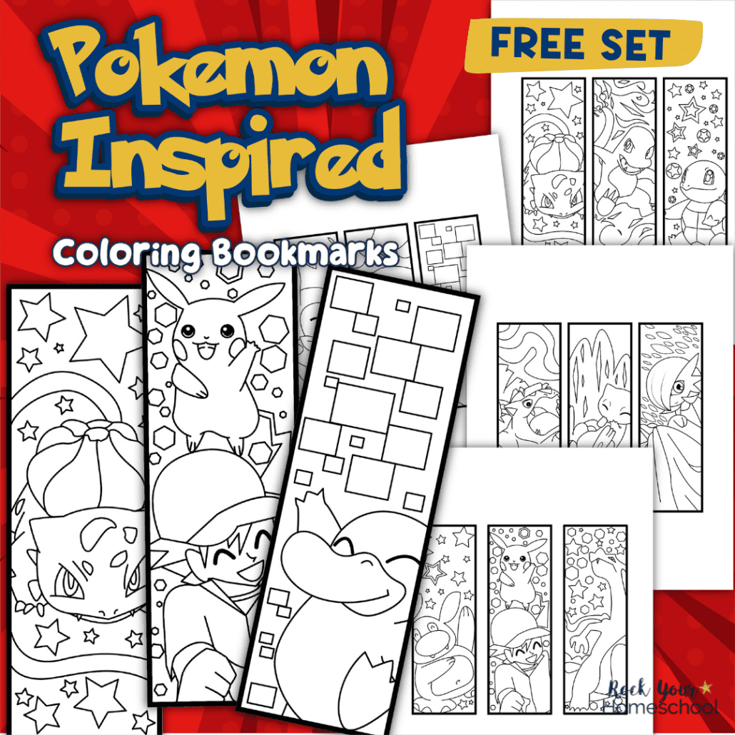 Pokemon Bookmarks To Color Rock Your Homeschool