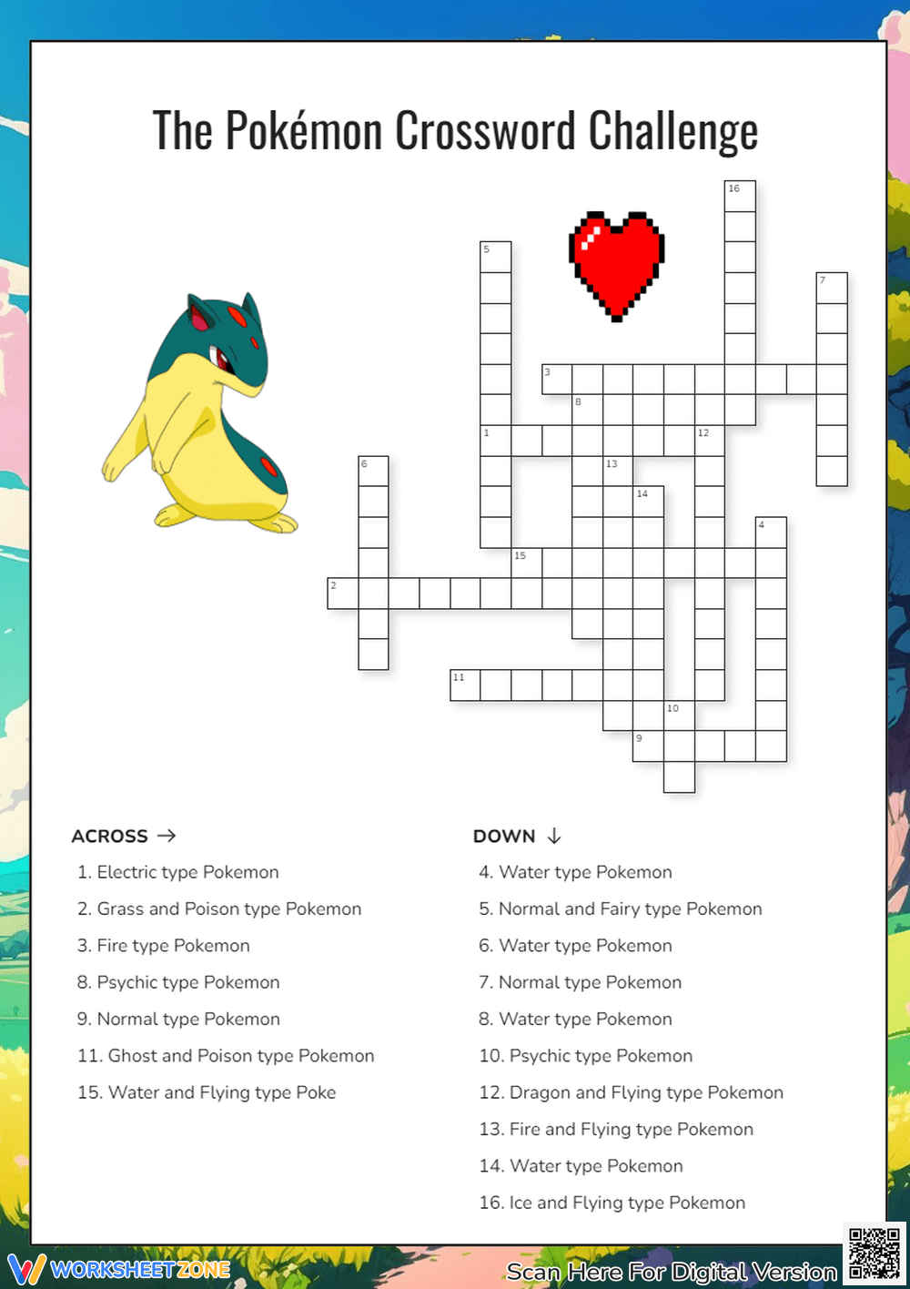 Pokemon Word Search For Kids Printable