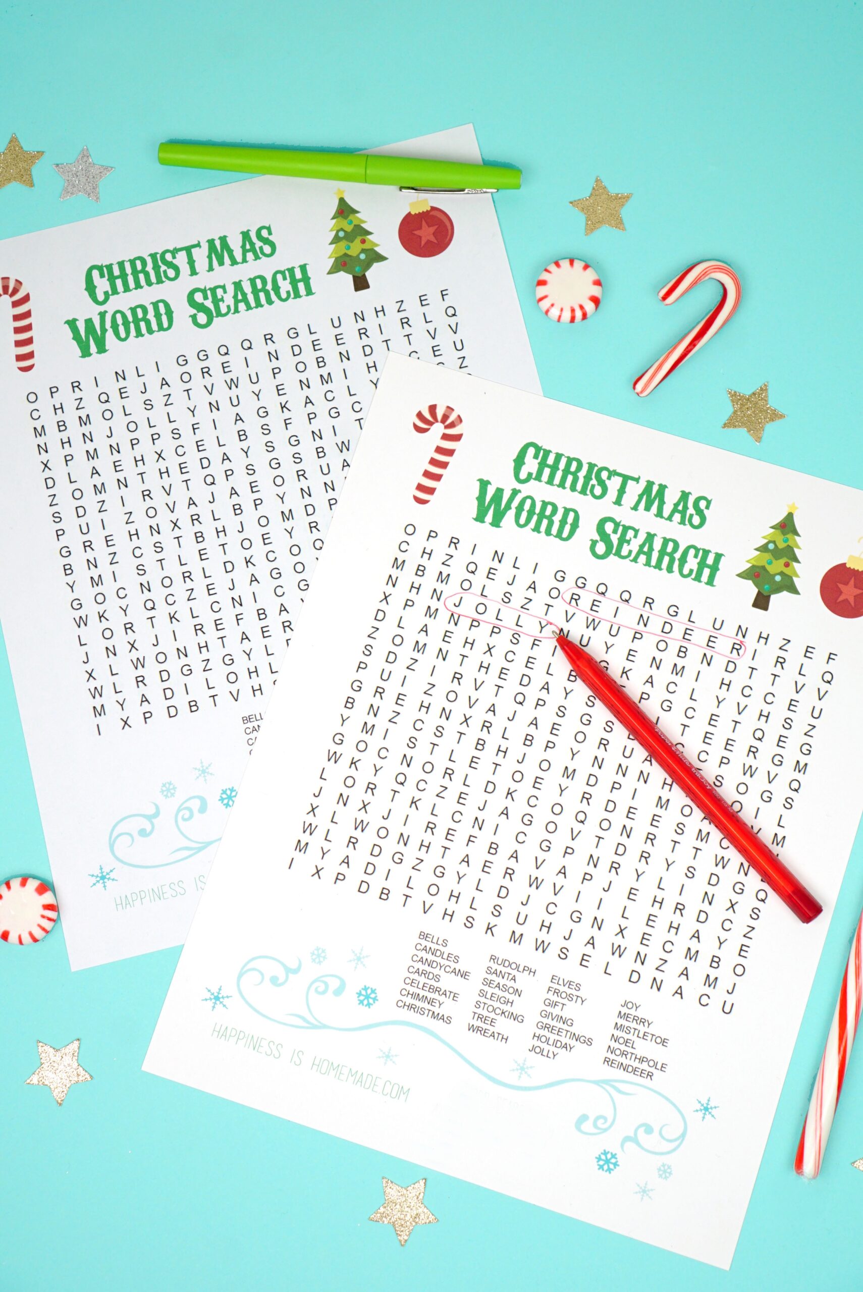Christmas Word Search Printable Adult