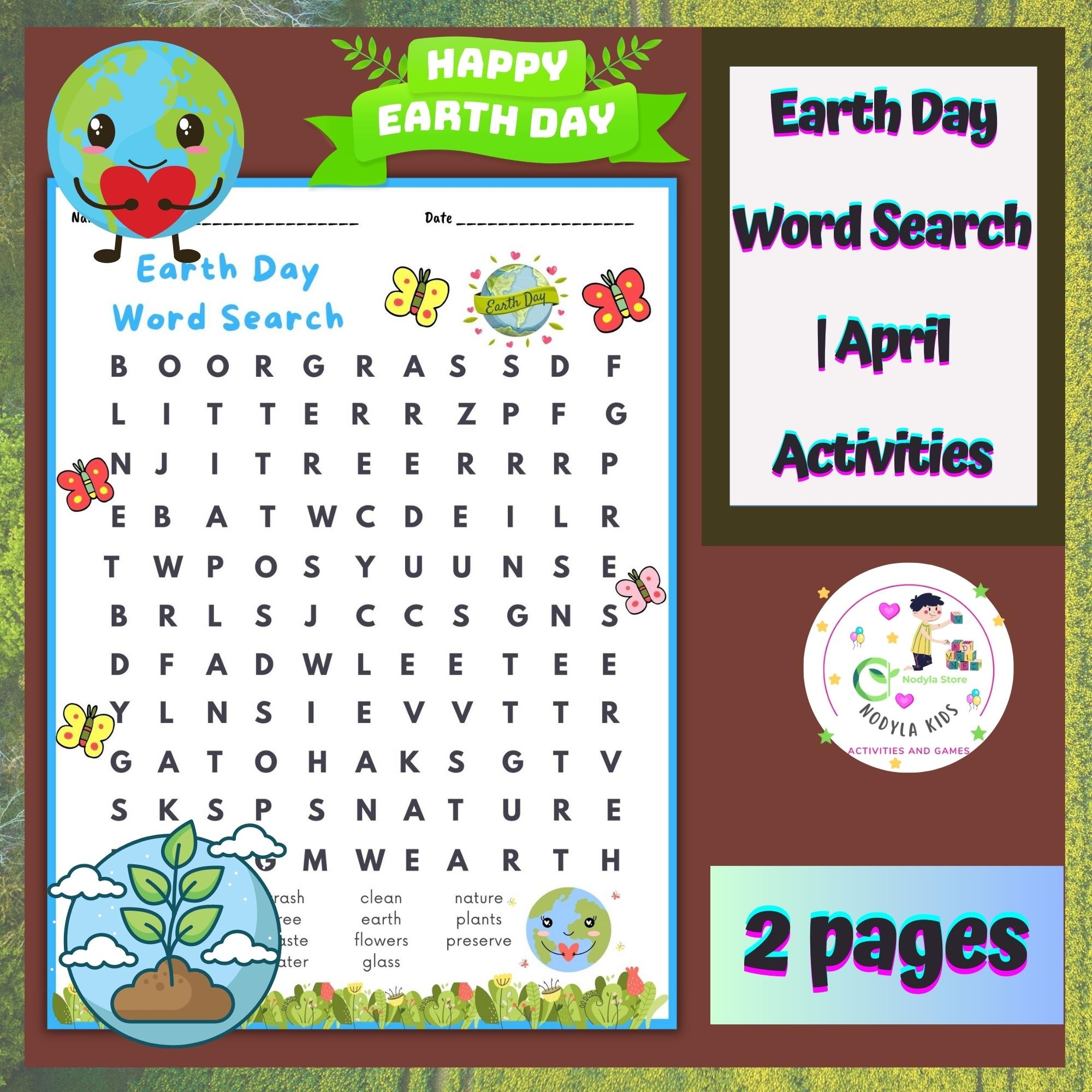 Printable Earth Day Activities For Kids Bundle April Activities Made By Teachers