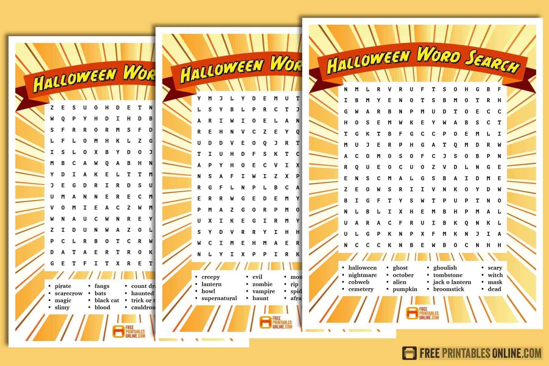 Printable Halloween Word Search Games Free Printables Online Printable Halloween Word Search Games Free Printables Online