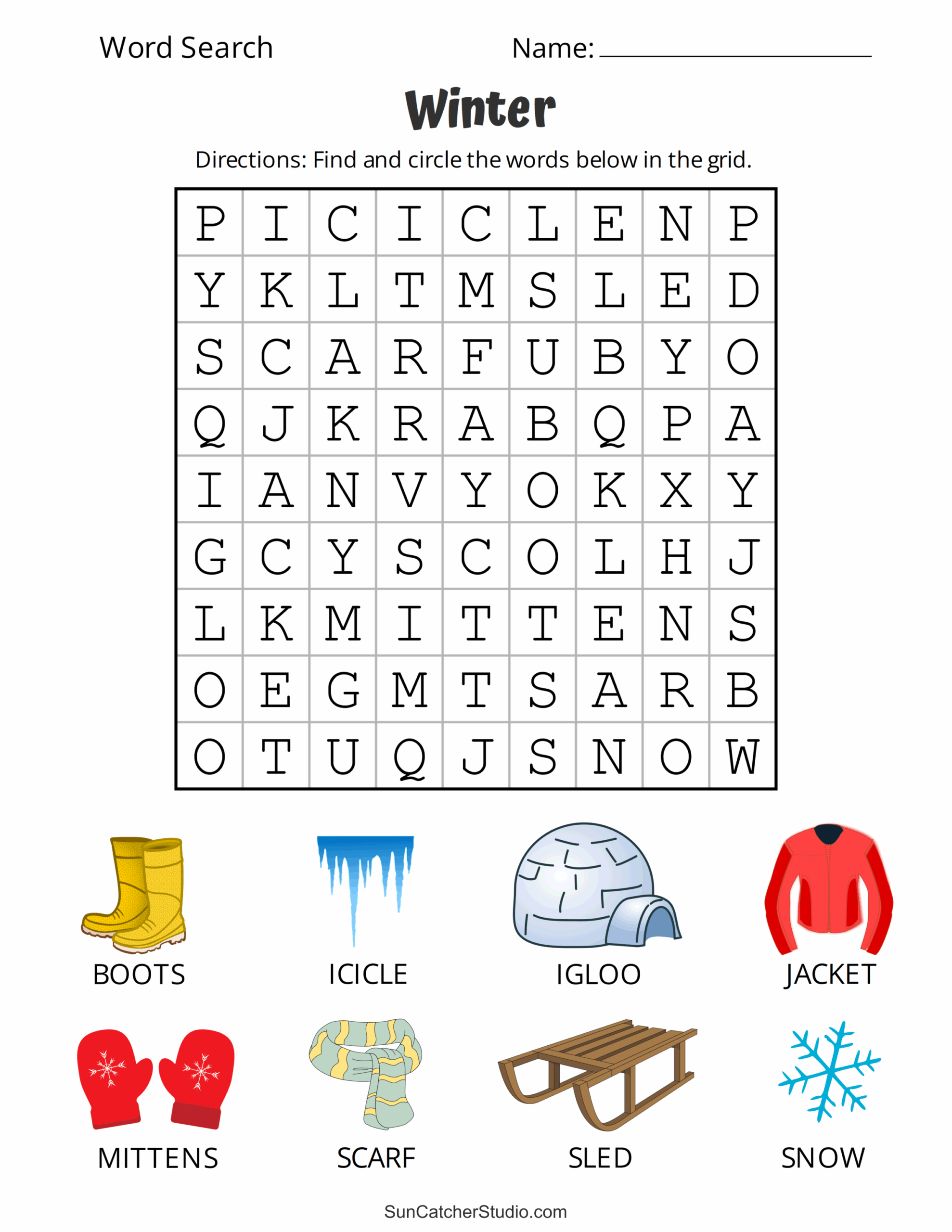 Printable Winter Word Search Puzzles Word Find Free Printables Monograms Design Tools Patterns U0026 DIY Projects