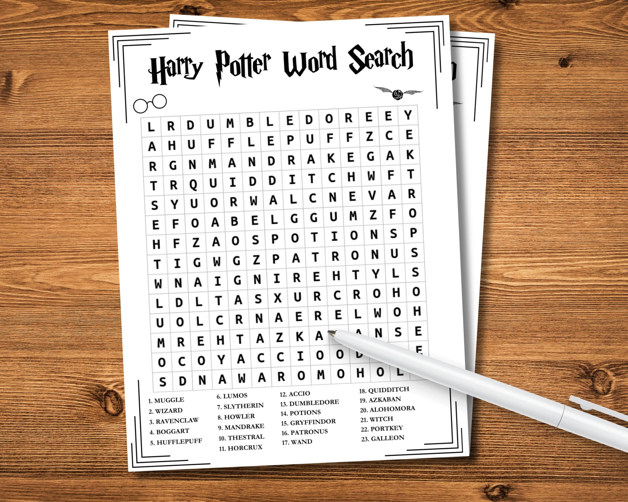 Printable Wizarding World Wordsearch Wizard Party Games Wizarding Games Kids Activities Party Wizard Games Printable Wordsearch Etsy UK
