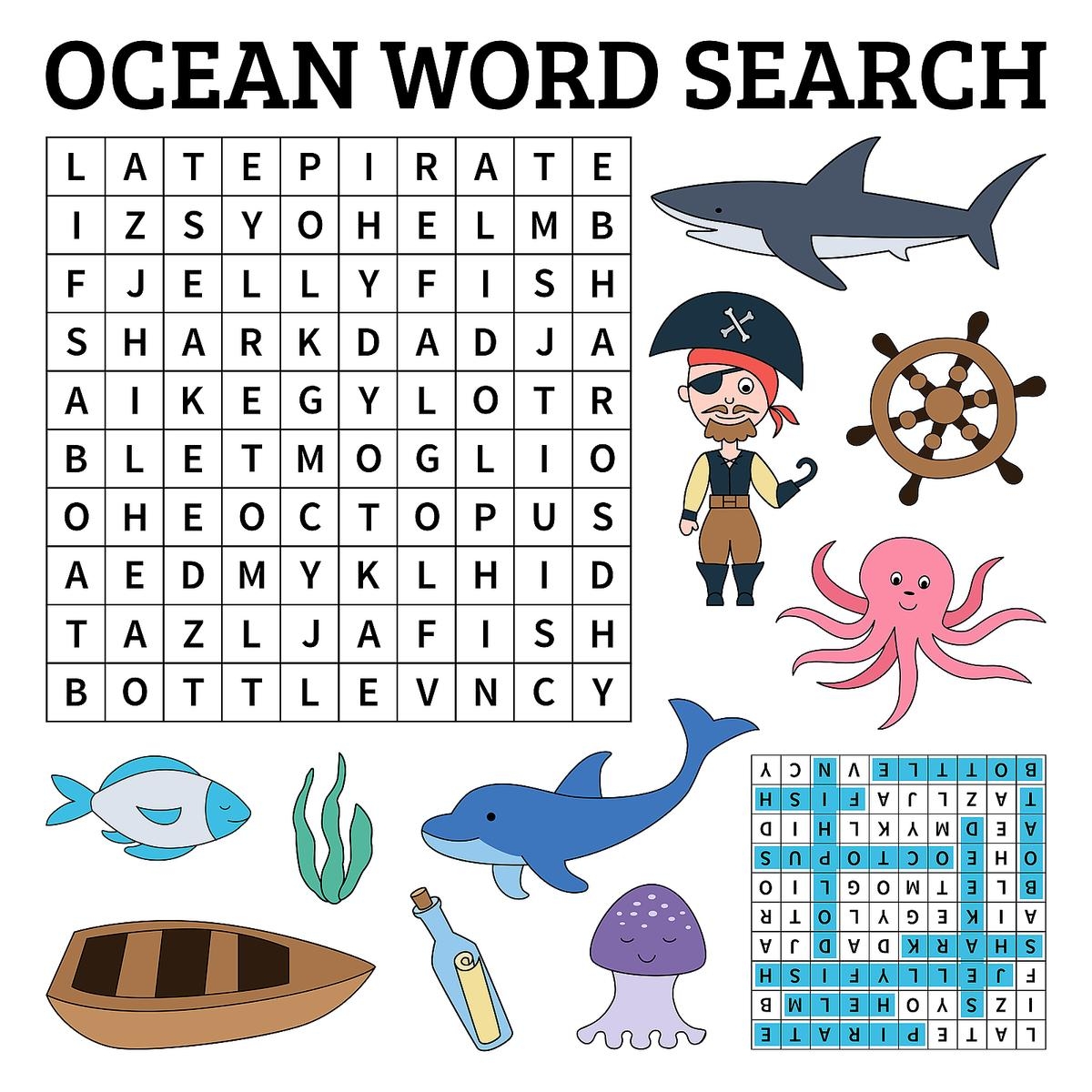 Easy Printable Word Searches For Kids