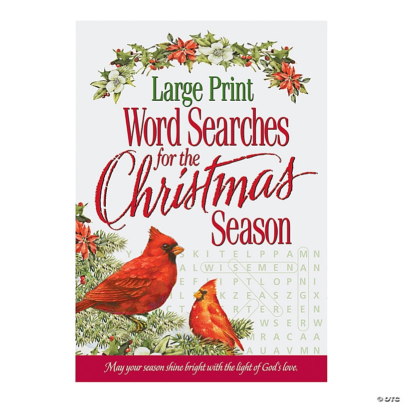 Christmas Word Search Printable Large Print