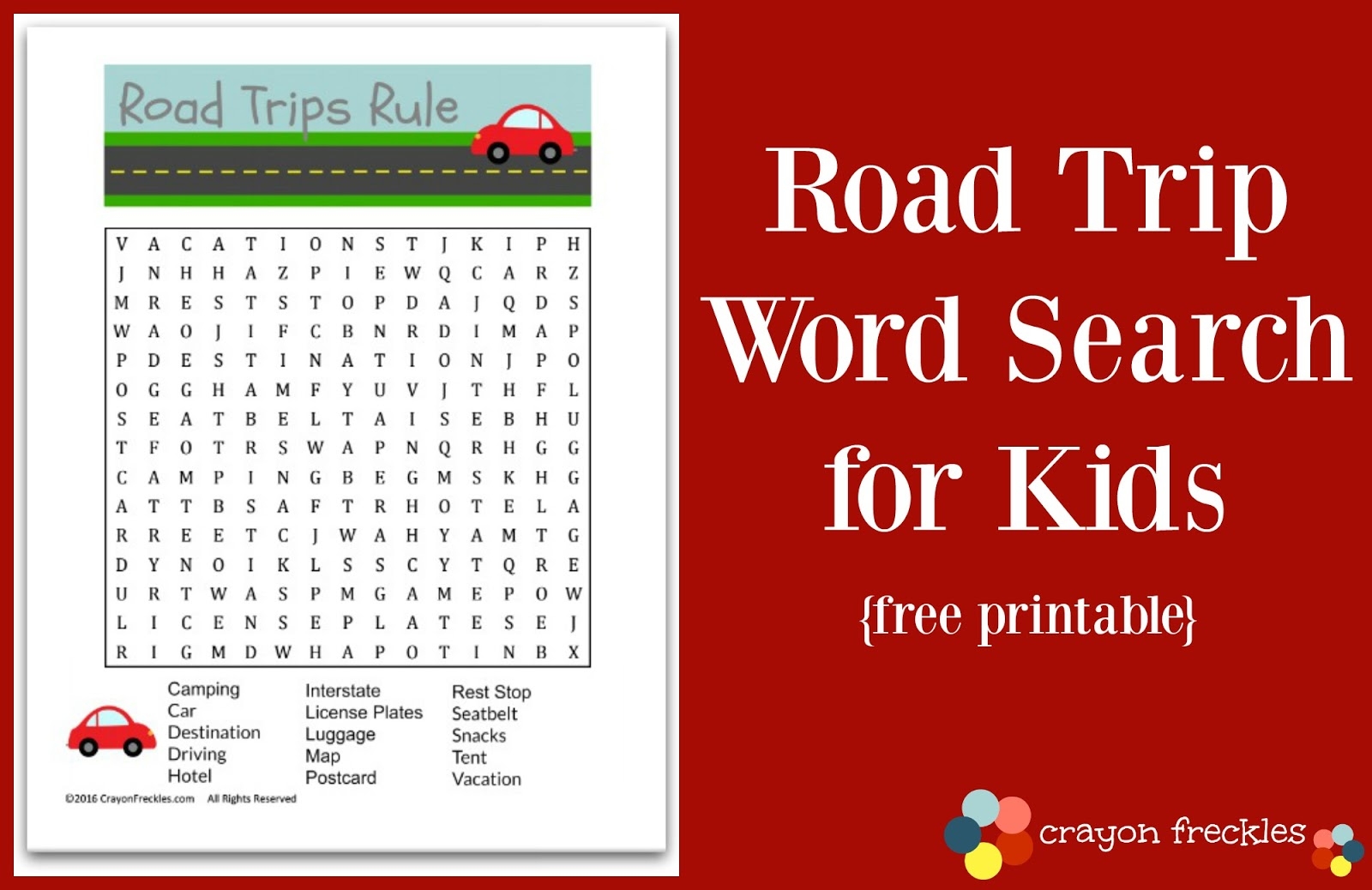 Road Trip Word Search For Kids free Printable Do Play Learn Road Trip Word Search For Kids free Printable Do Play Learn
