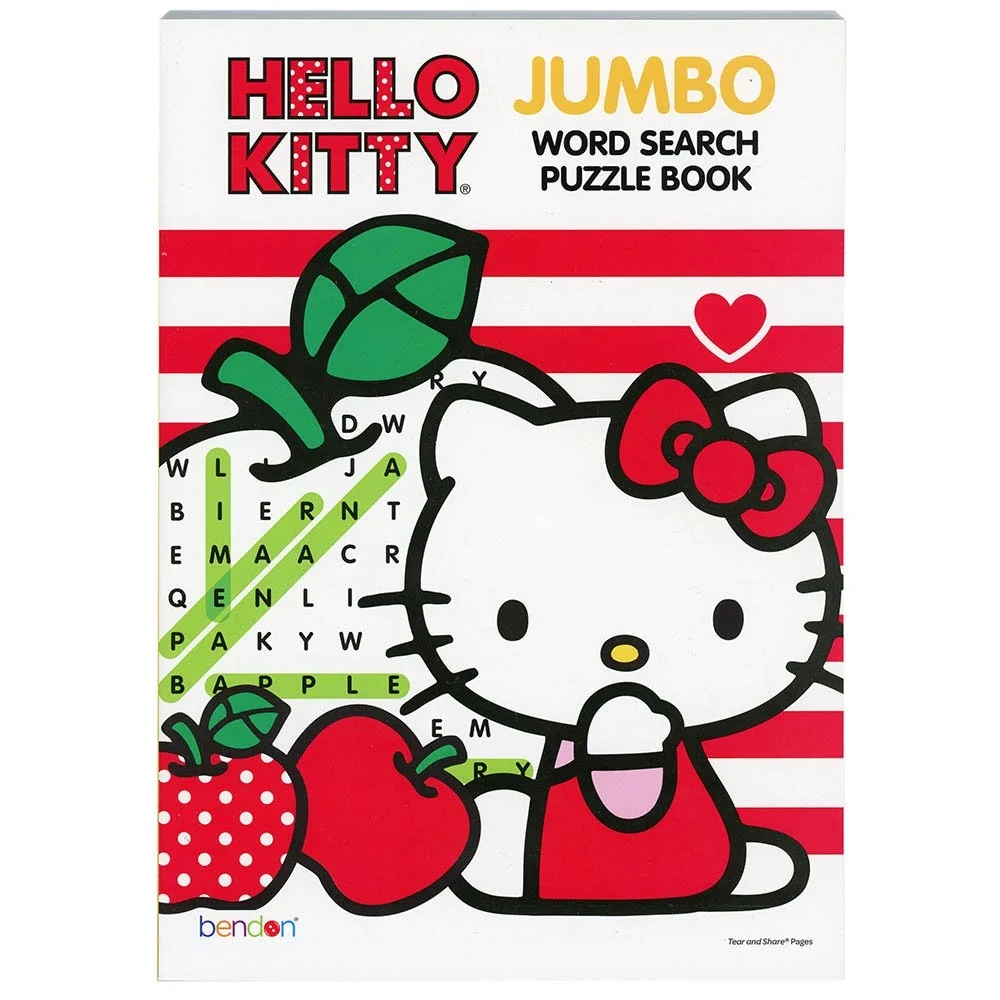Sanrio Licensed Hello Kitty Jumbo Word Search Book 80 Pages Age 3 Walmart