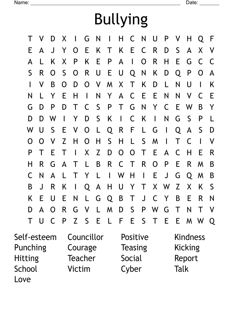 School Word Search WordMint
