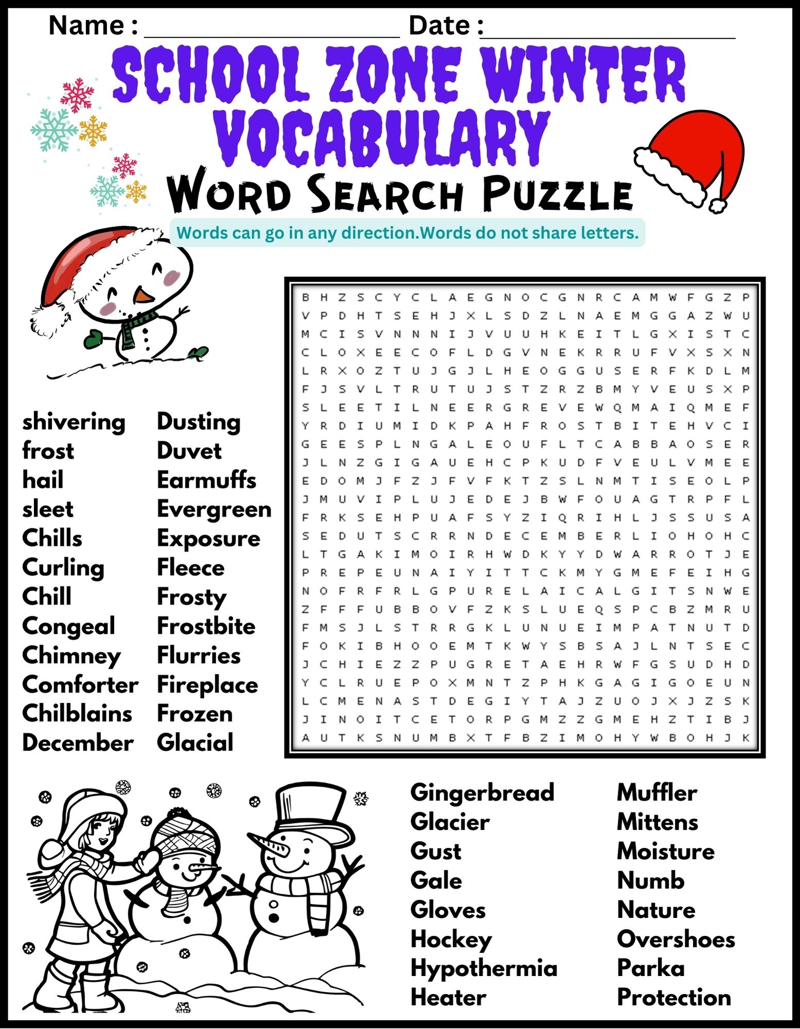 5th Grade Word Search Free Printable