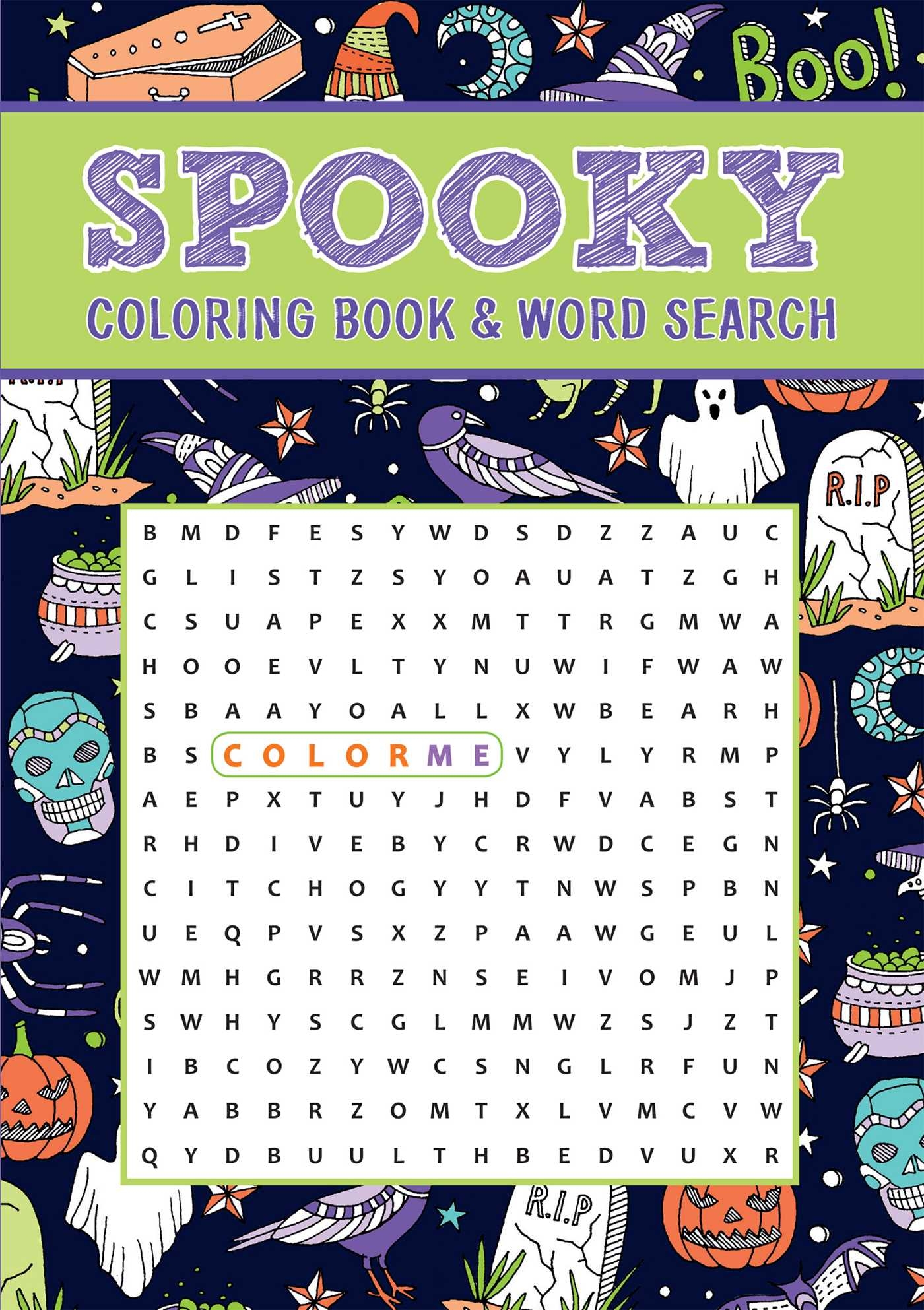 Spooky Coloring Book Word Search Book By Editors Of Thunder Bay Press Official Publisher Page Simon Schuster