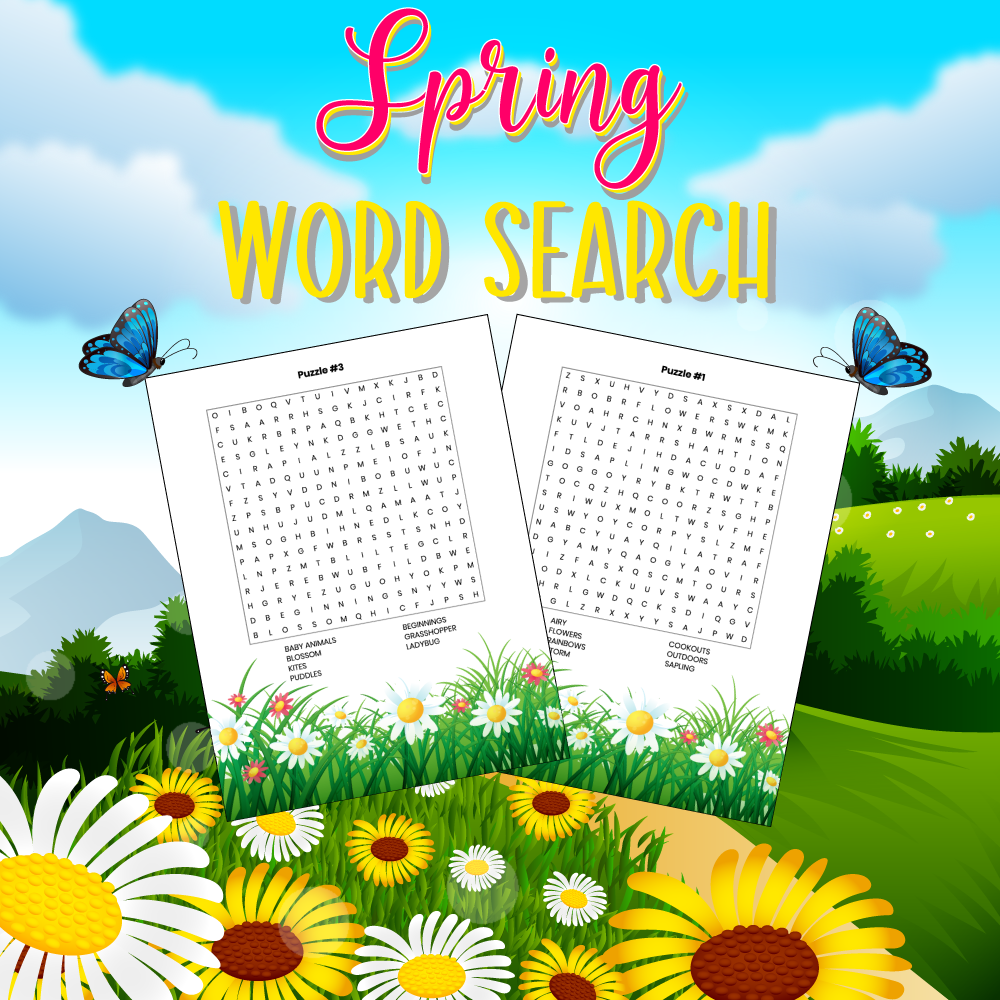 Spring Break Word Search Made By Teachers