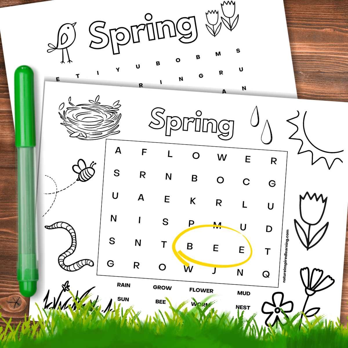 Spring Word Searches Printable Spring Word Searches Printable