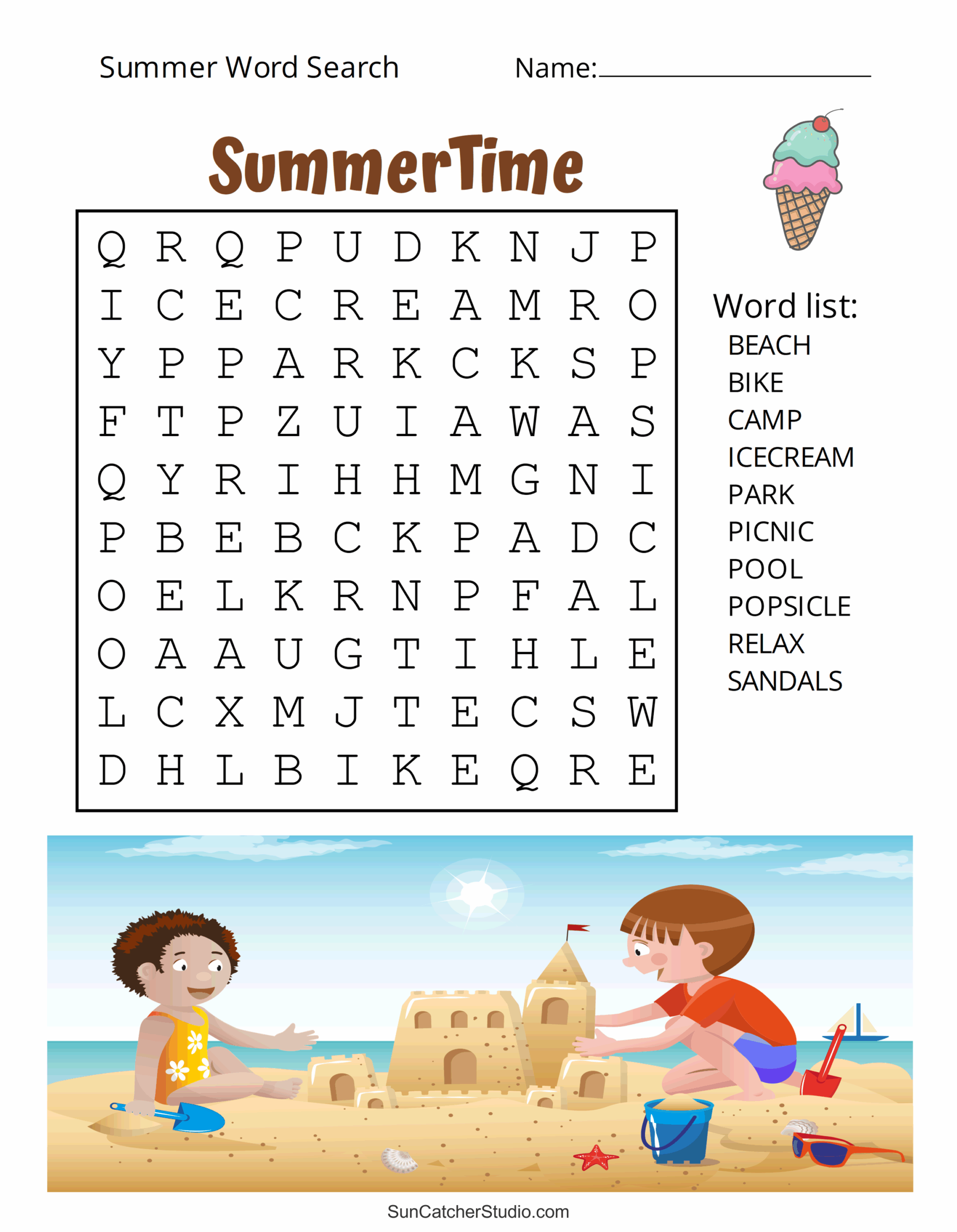 Summer Word Search Free Printable Puzzles Free Printables Monograms Design Tools Patterns U0026 DIY Projects