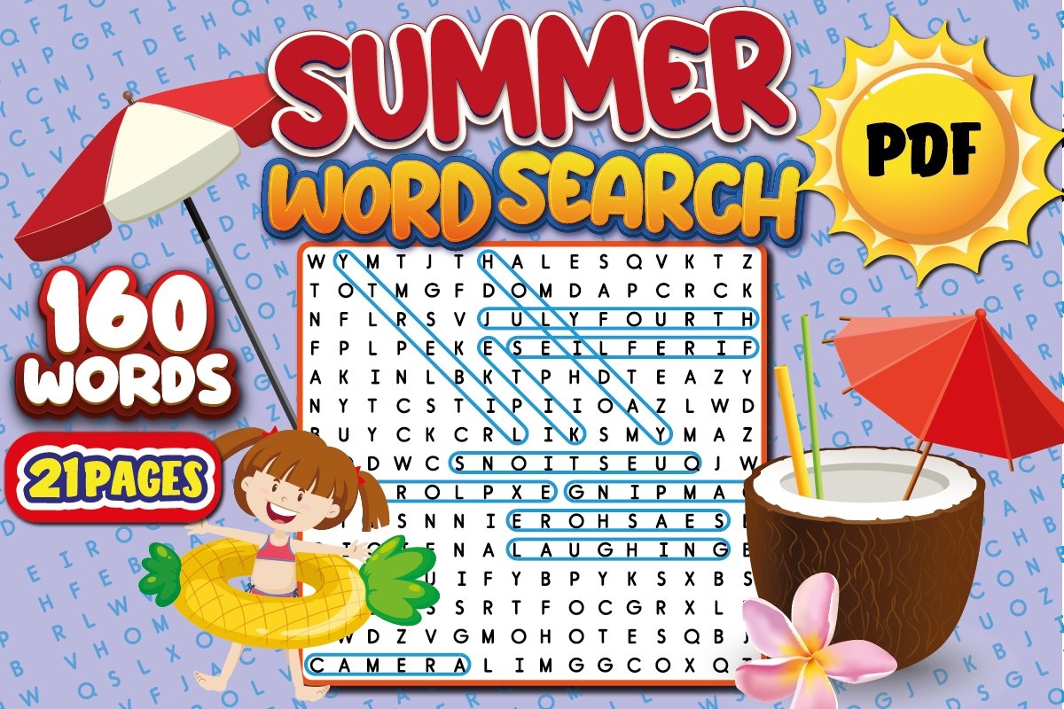 SUMMER Word Search Worksheets End Of The Year 2600950 