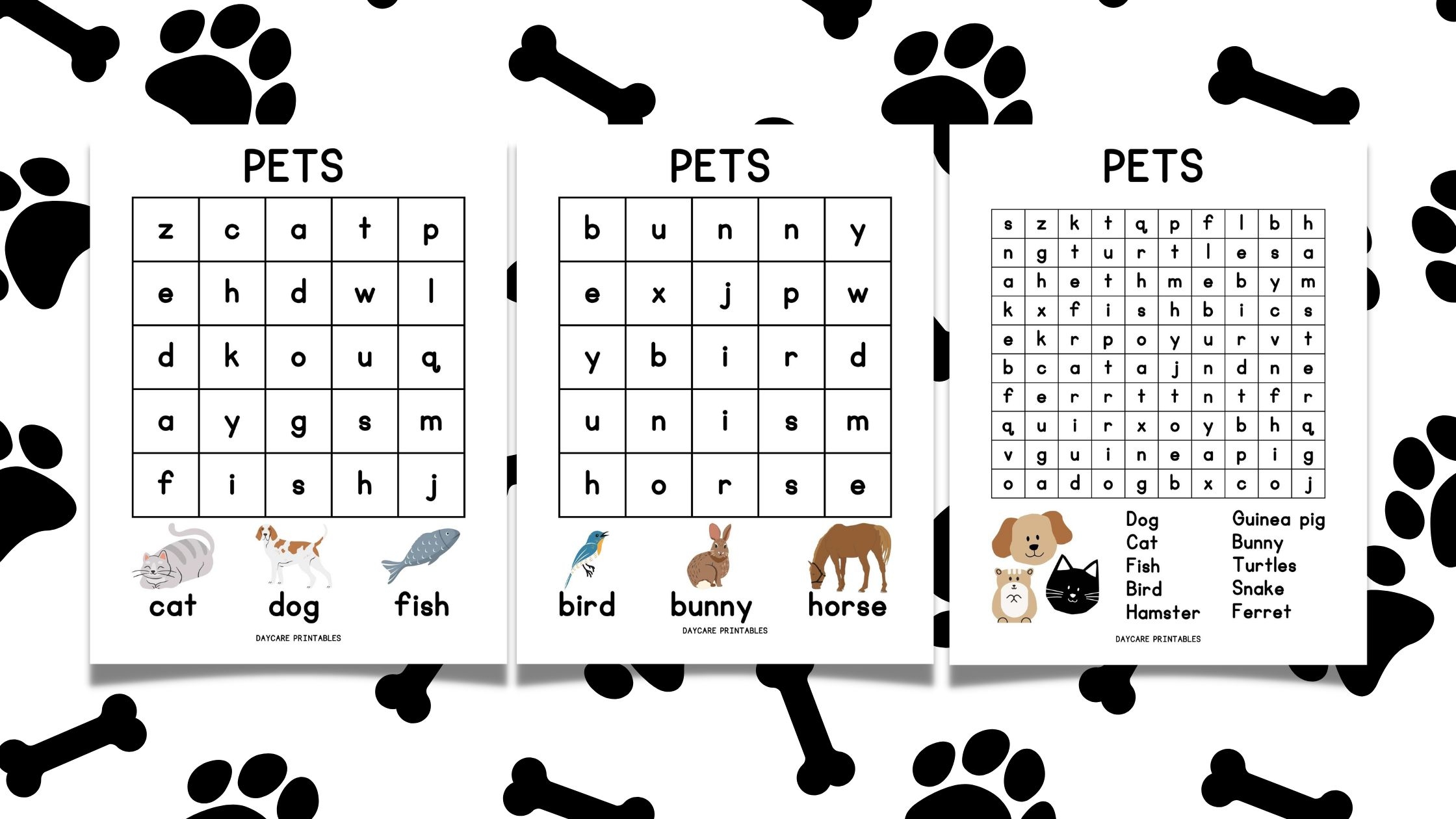 Super Simple Pet Word Searches For Toddlers HOW TO START A HOME DAYCARE