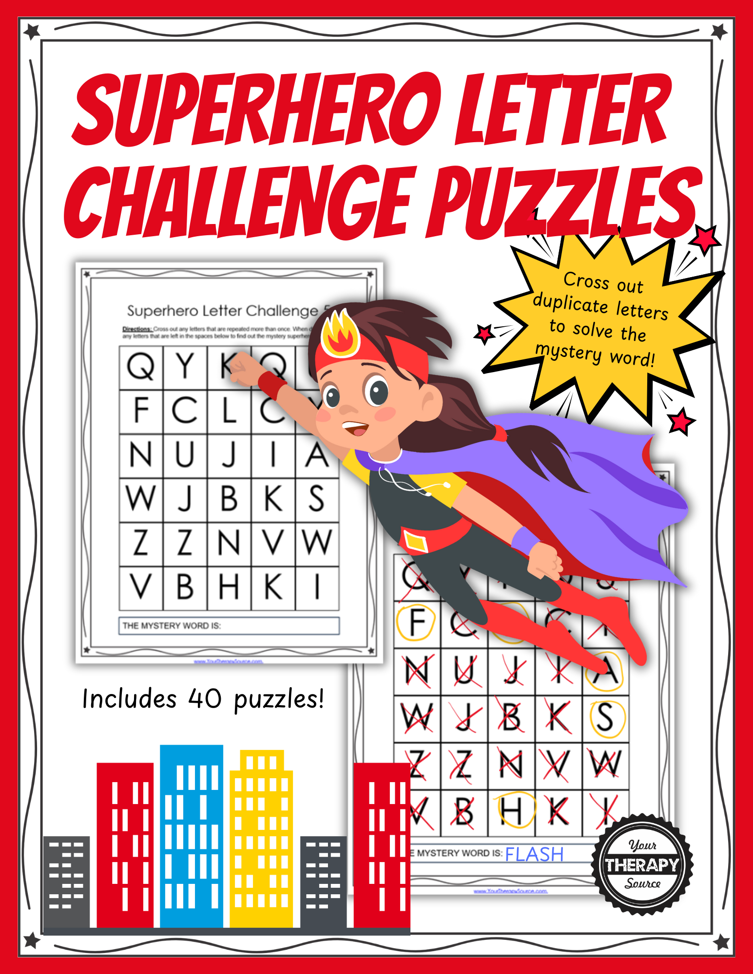 Superhero Word Search Printable