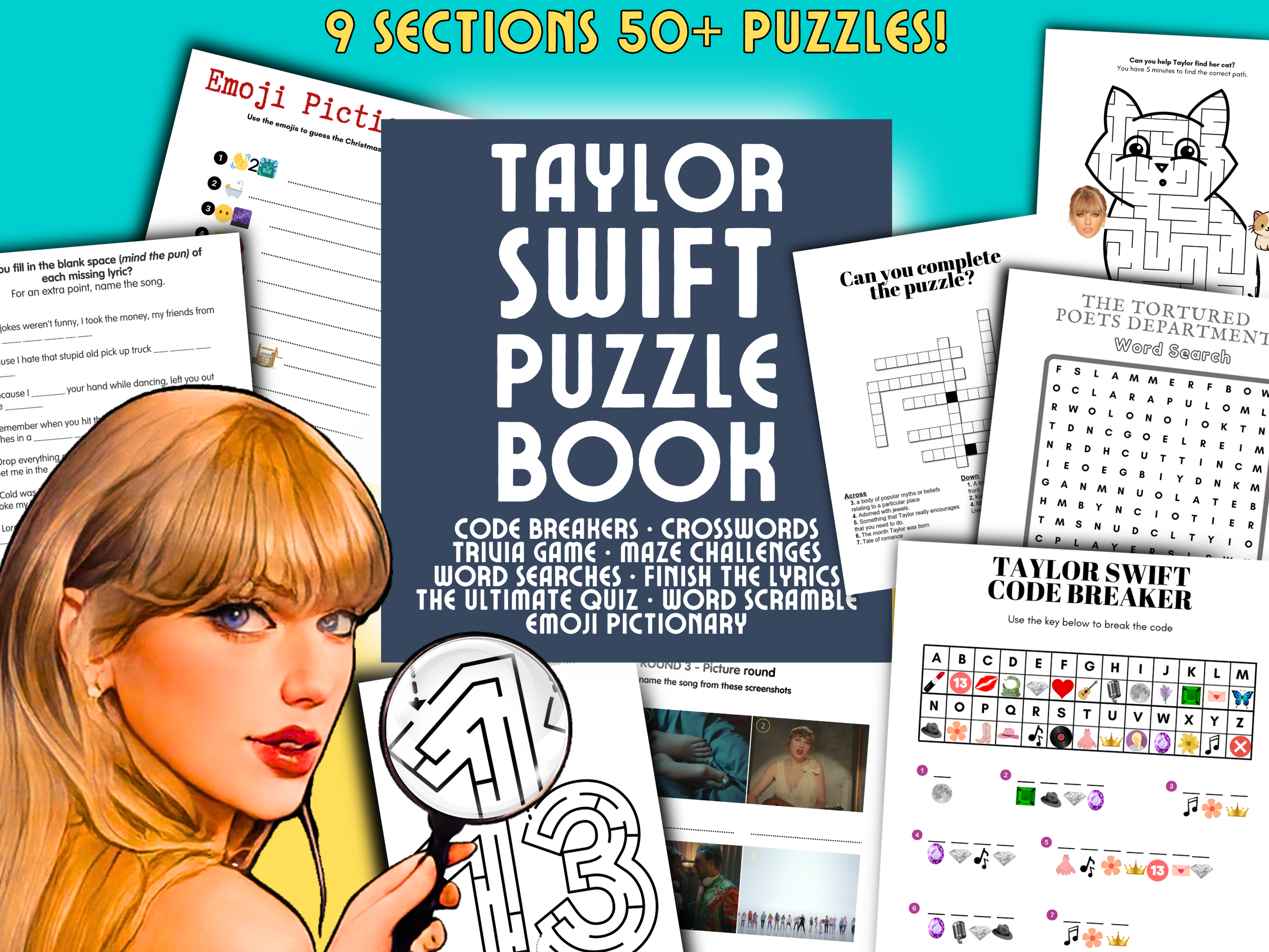Taylor Swift Era Word Searches Weeno Social Party Planning Made Easy