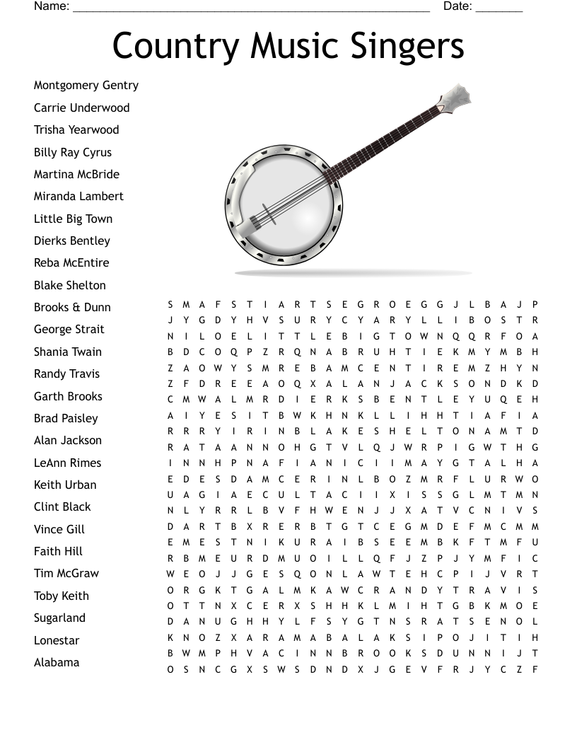 Taylor Swift Song Word Search
