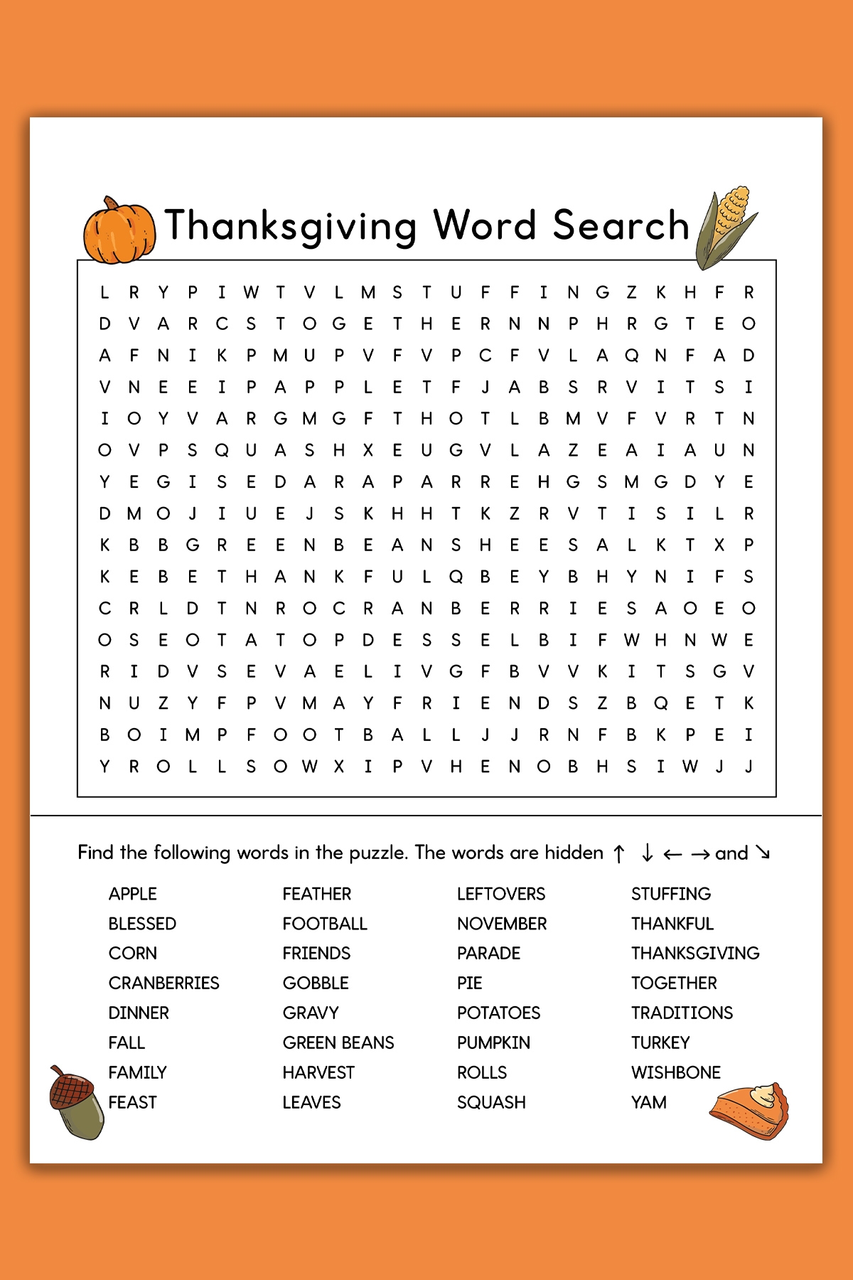 Thanksgiving Word Search Printable Example Hard Mom Envy Thanksgiving Word Search Printable Example Hard Mom Envy