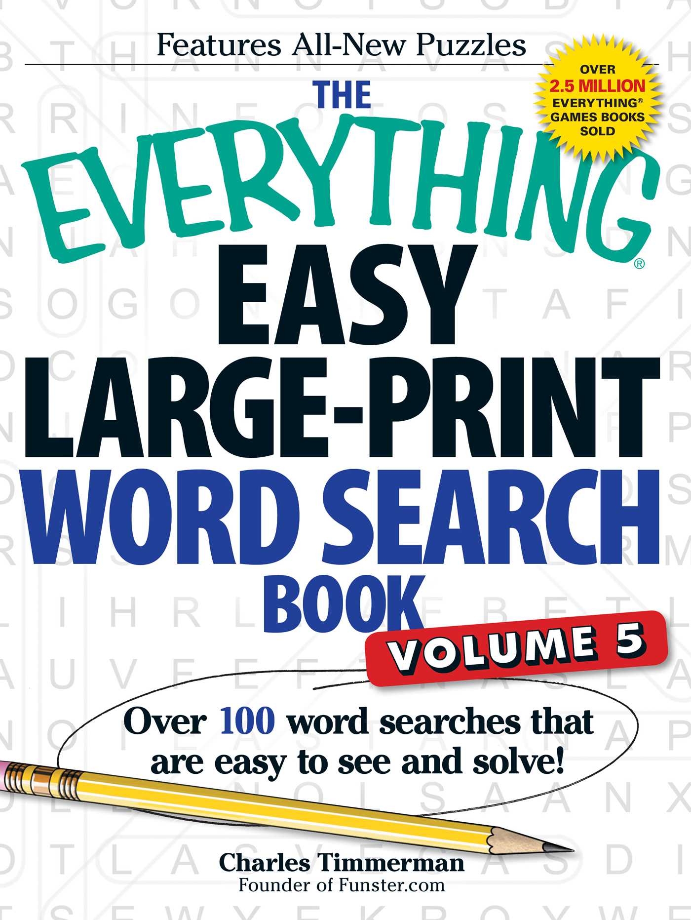 The Everything Easy Large Print Word Search Book Volume 5 Book By Charles Timmerman Official Publisher Page Simon Schuster