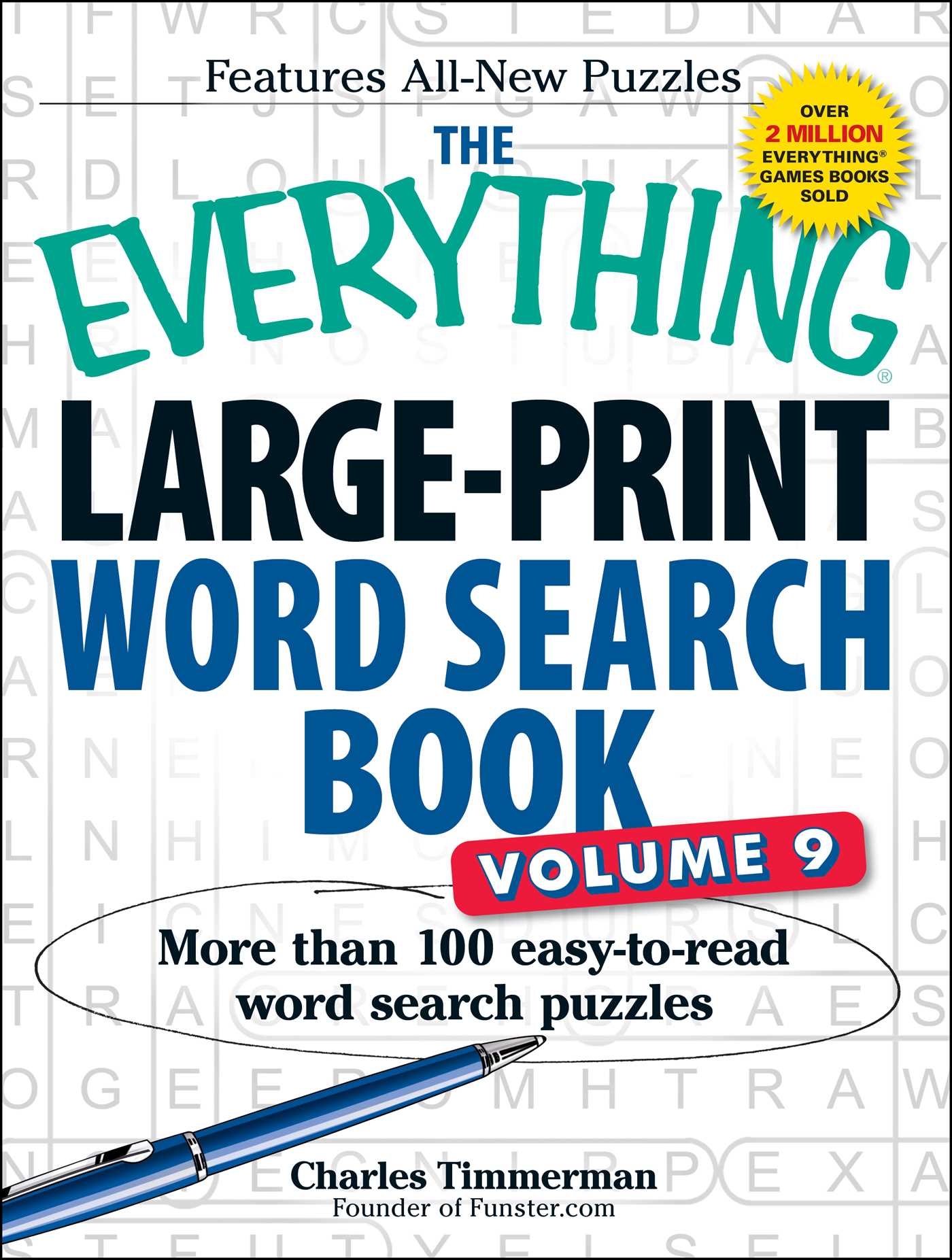 The Everything Large Print Word Search Book Volume 9 Book By Charles Timmerman Official Publisher Page Simon Schuster