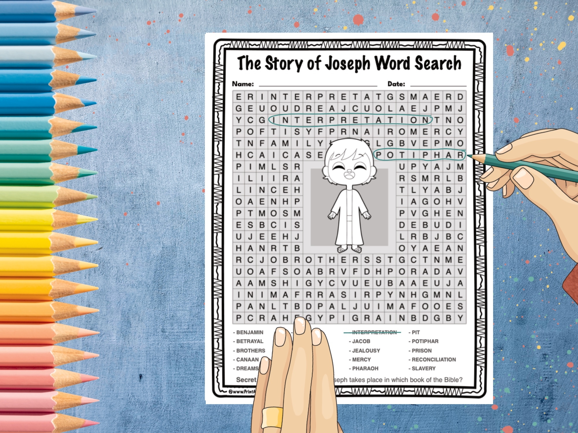 Bible Word Search For Kids Printable Free