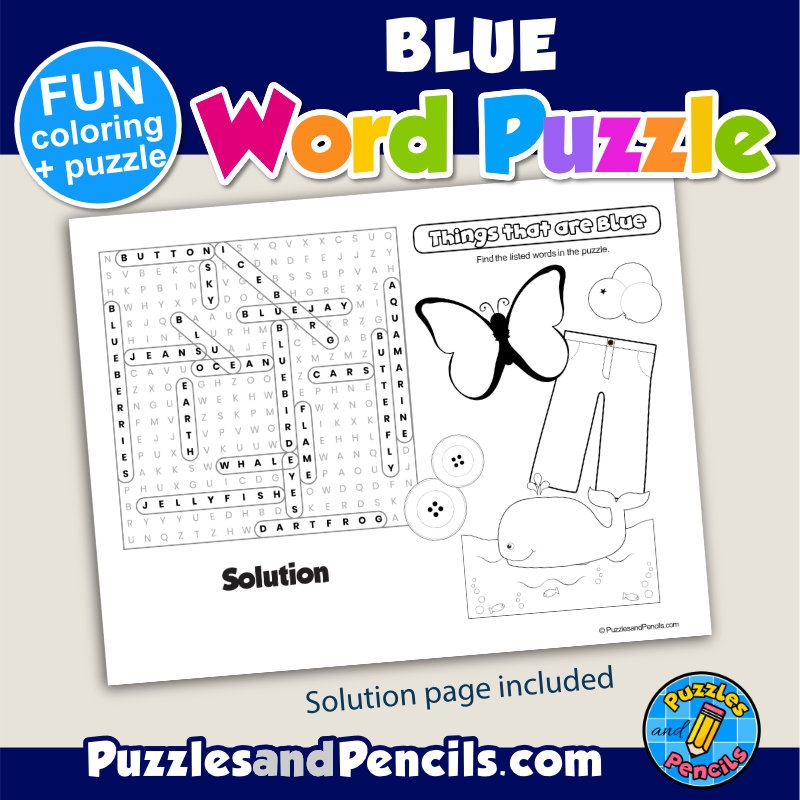 Color Words Word Search