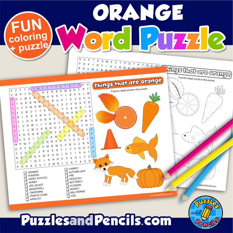 Color Word Search Printable Color Word Search Printable