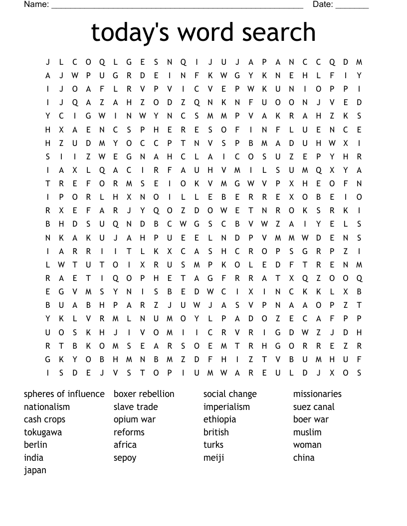 Today s Word Search WordMint
