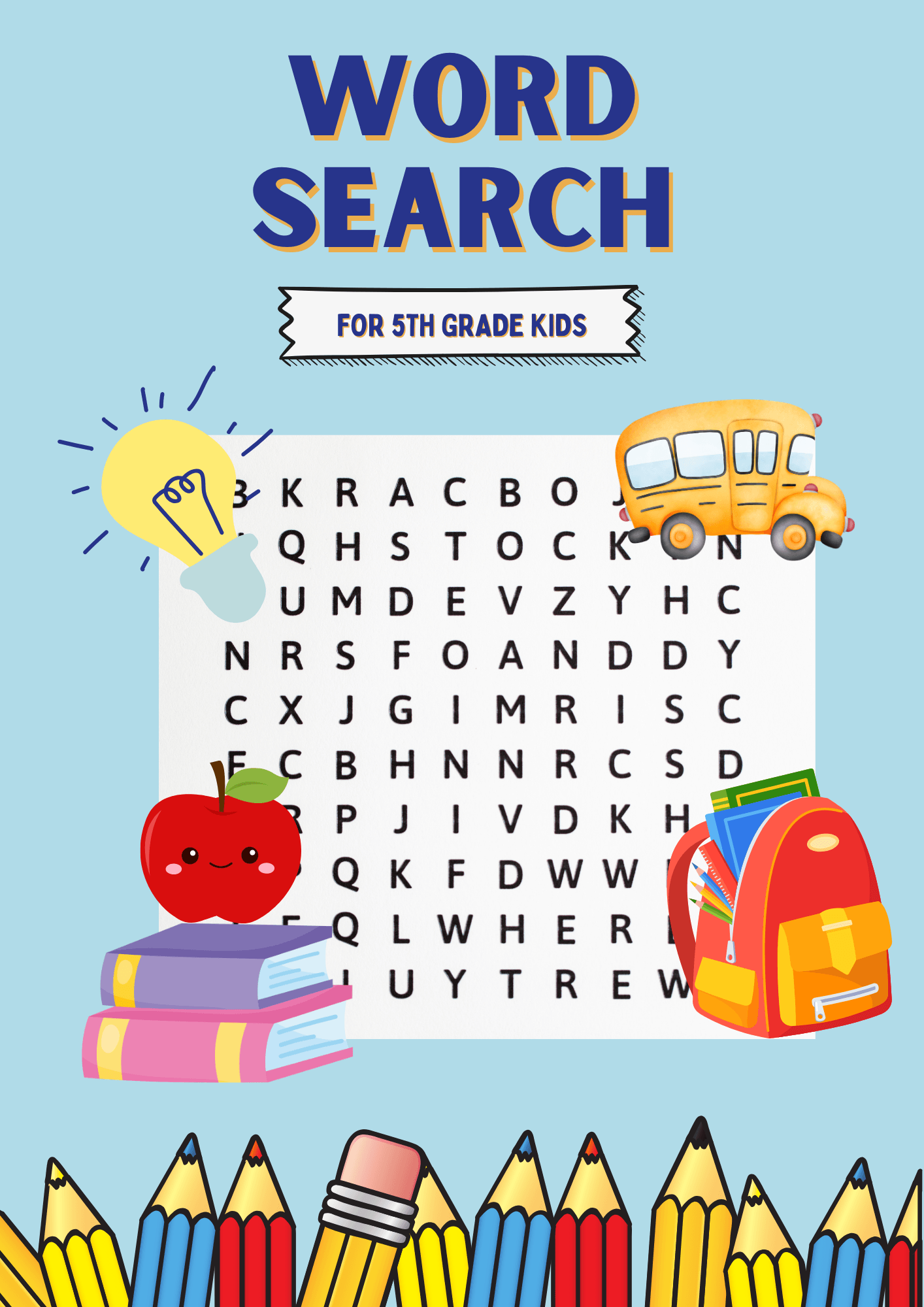 Ultimate 5th Grade Word Search Adventure By Radnnica Raket PH