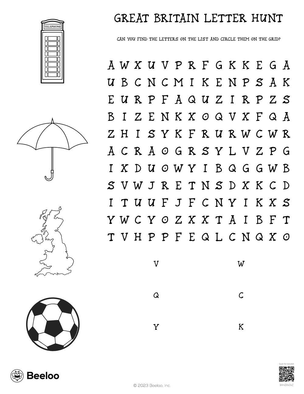 United Kingdom themed Word Searches Beeloo Printable Crafts And Activities For Kids