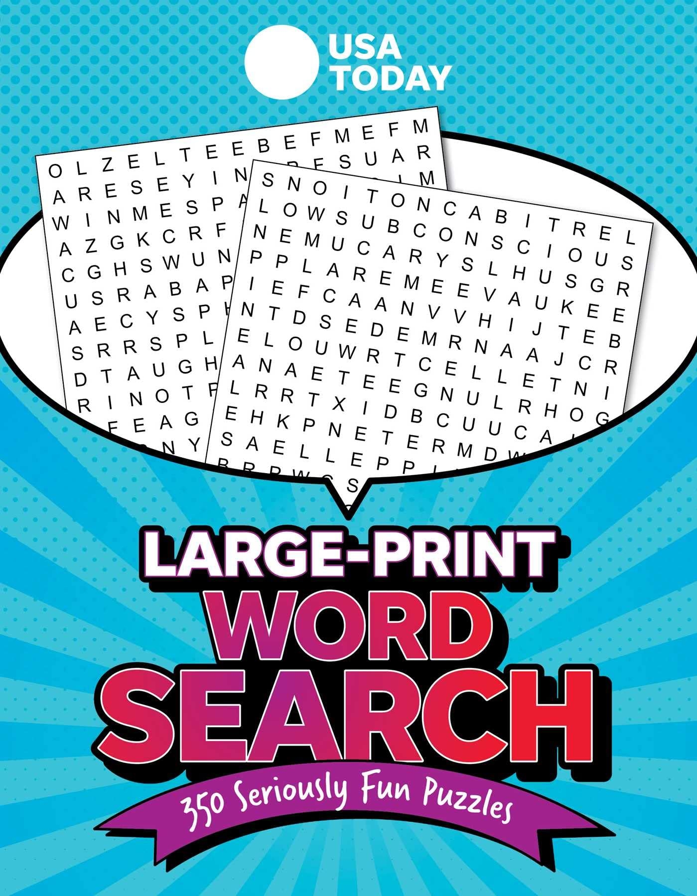 USA TODAY Large Print Word Search 350 Seriously Fun Puzzles USA Today Puzzles 9781524882464 USA TODAY Books Amazon