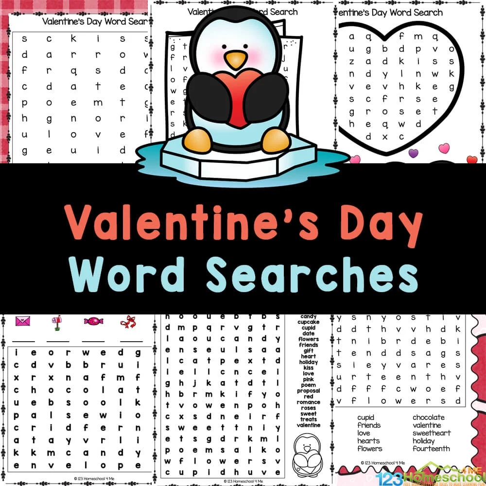 Valentine Word Search Printable