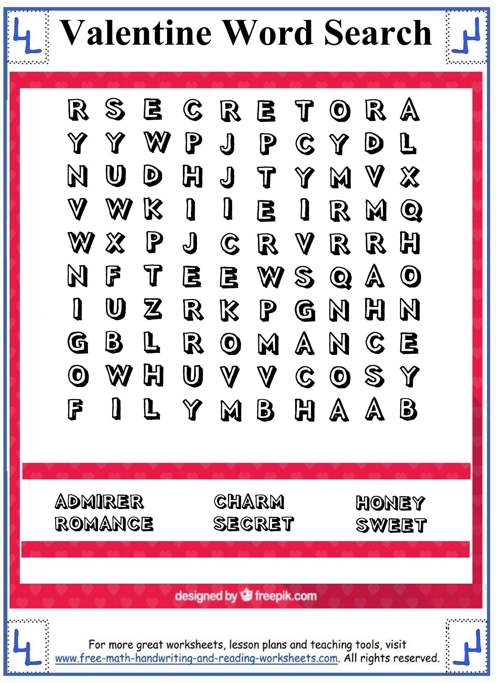 5th Grade Word Search Puzzles Free Printable