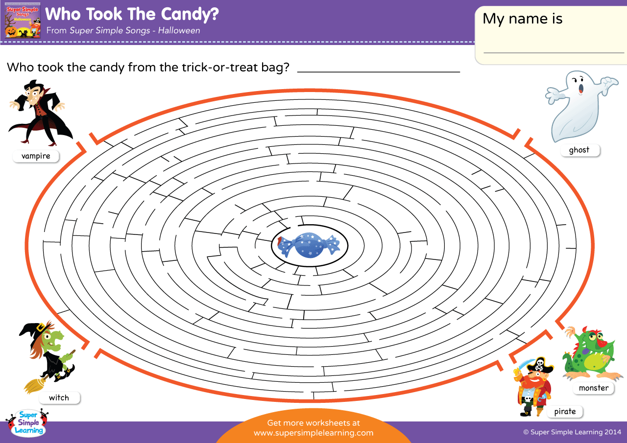 Candy Theme Word Search