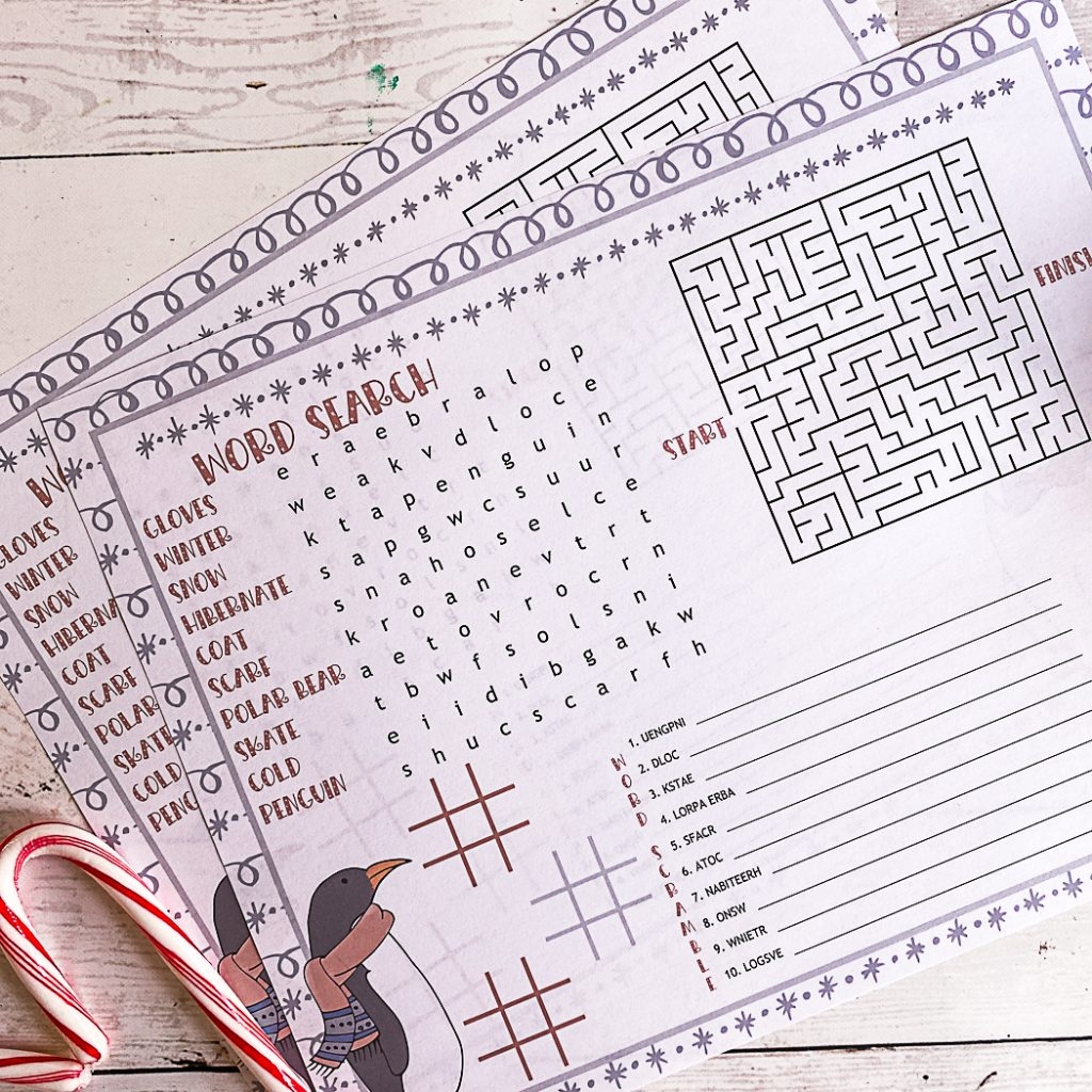 Winter Activity Sheet Everyday Party Magazine Winter Activity Sheet Everyday Party Magazine