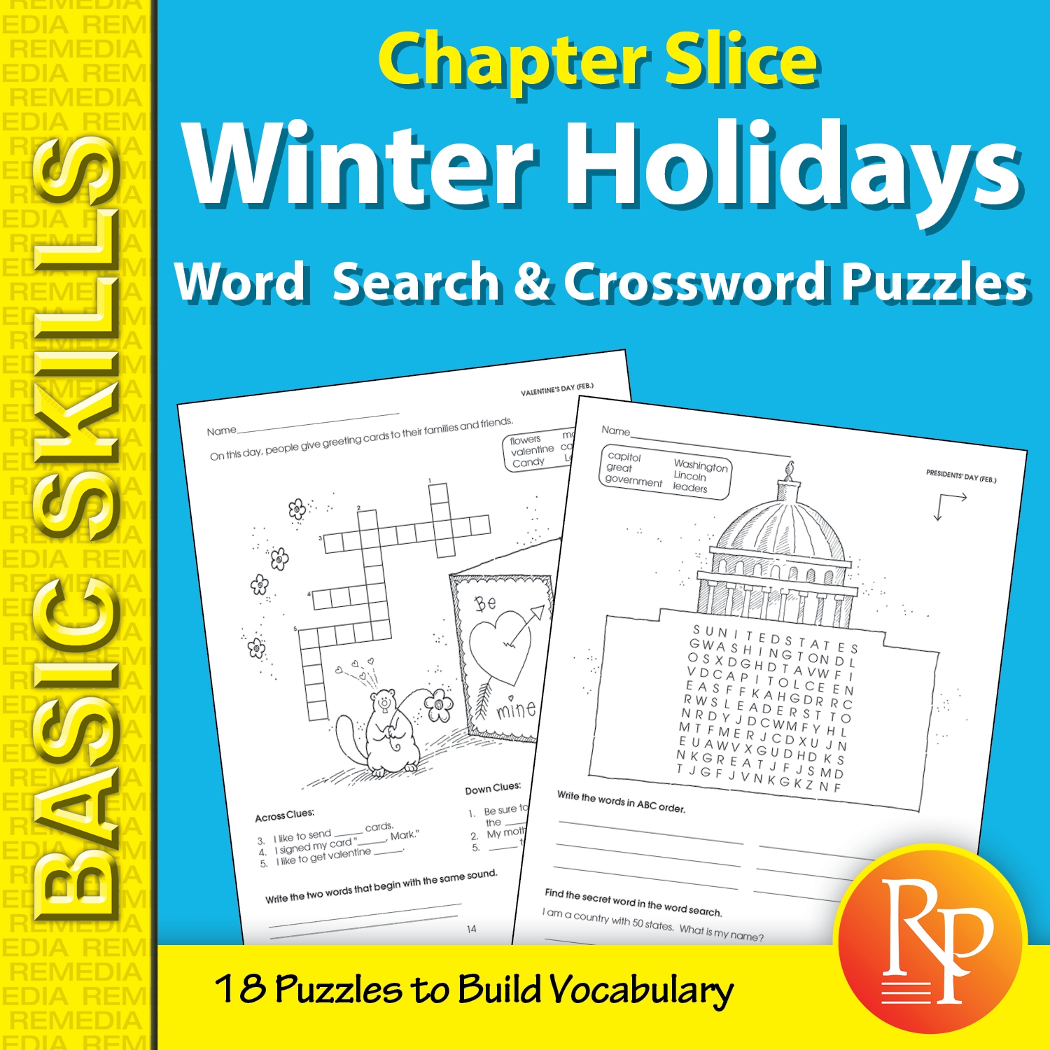 Winter Holiday Word Search U0026 Crossword Puzzles Classful