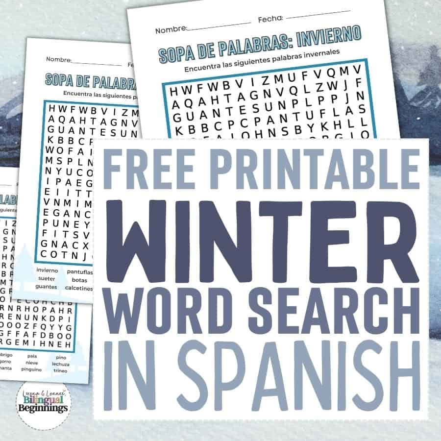 Printable Word Searches For Adults In Spanish