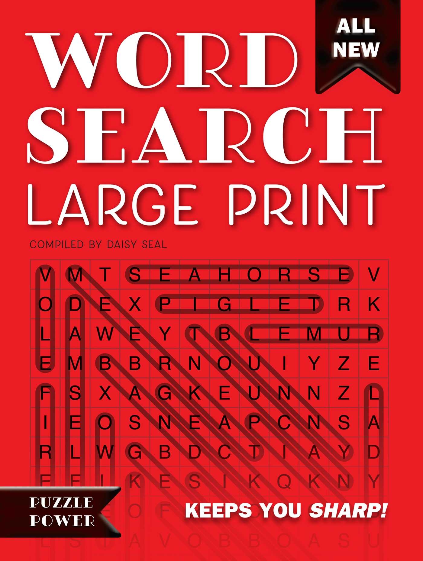 Word Search Large Print Red Book By Daisy Seal Official Publisher Page Simon Schuster