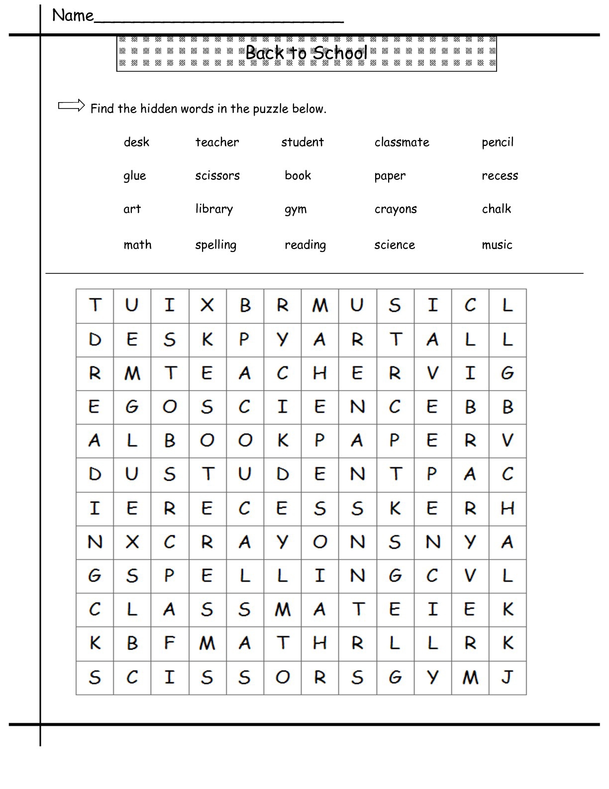 Word Search Puzzle 100 Must Know Words For 2nd Grade Free Printable Worksheets Library