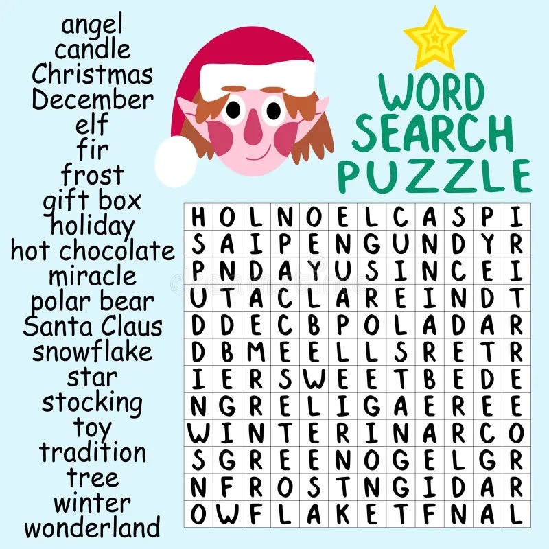 Kindergarten Word Search Puzzles Printable